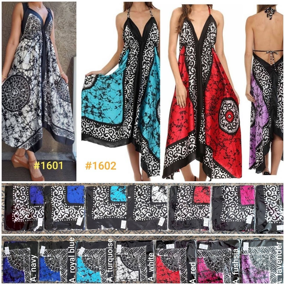 BATIK SILK DRESS- 1602