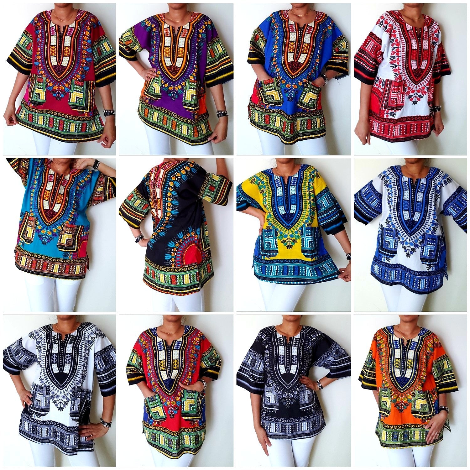 Dashiki Tops - Unisex