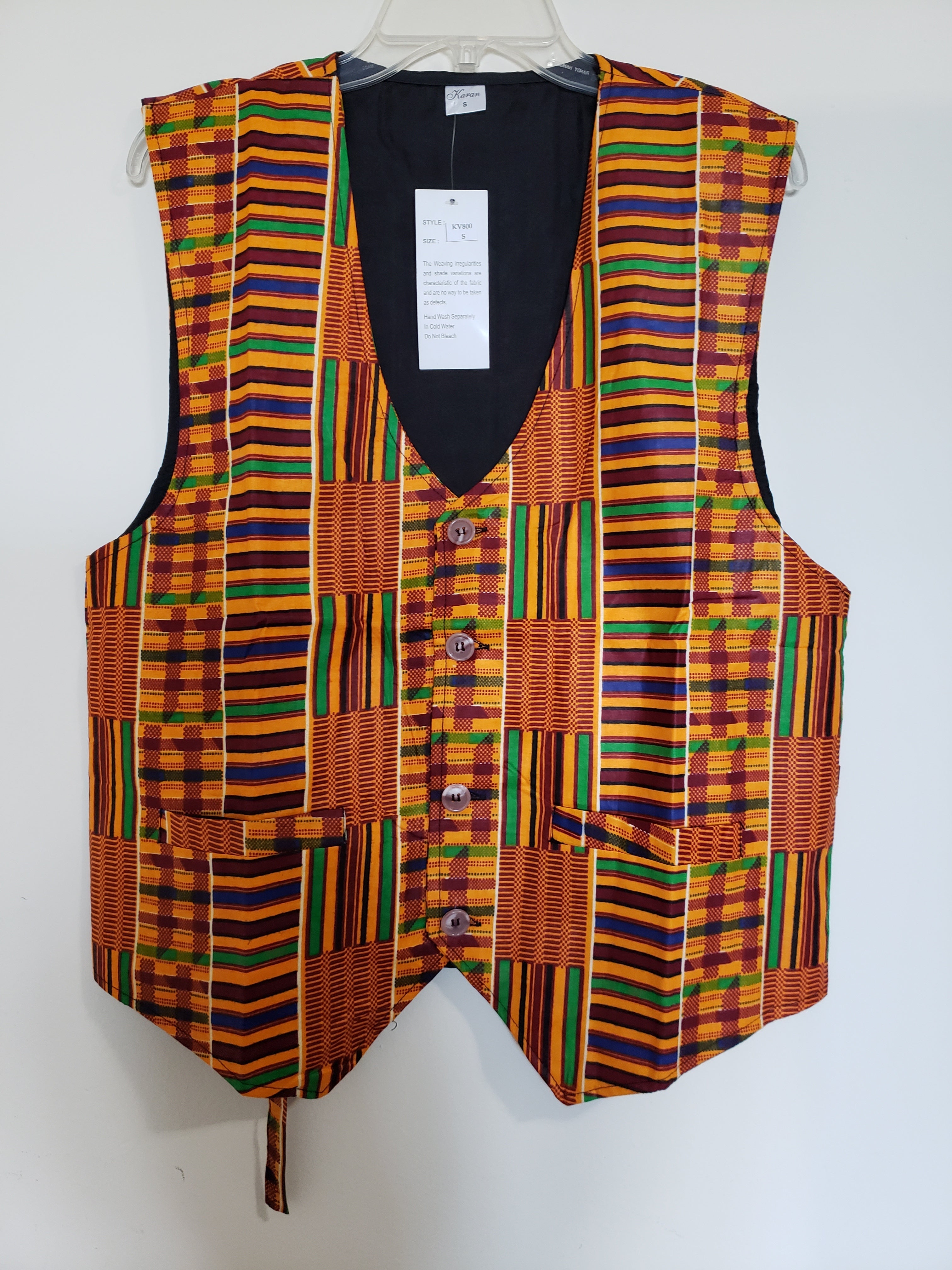 #KV800 KENTE VEST