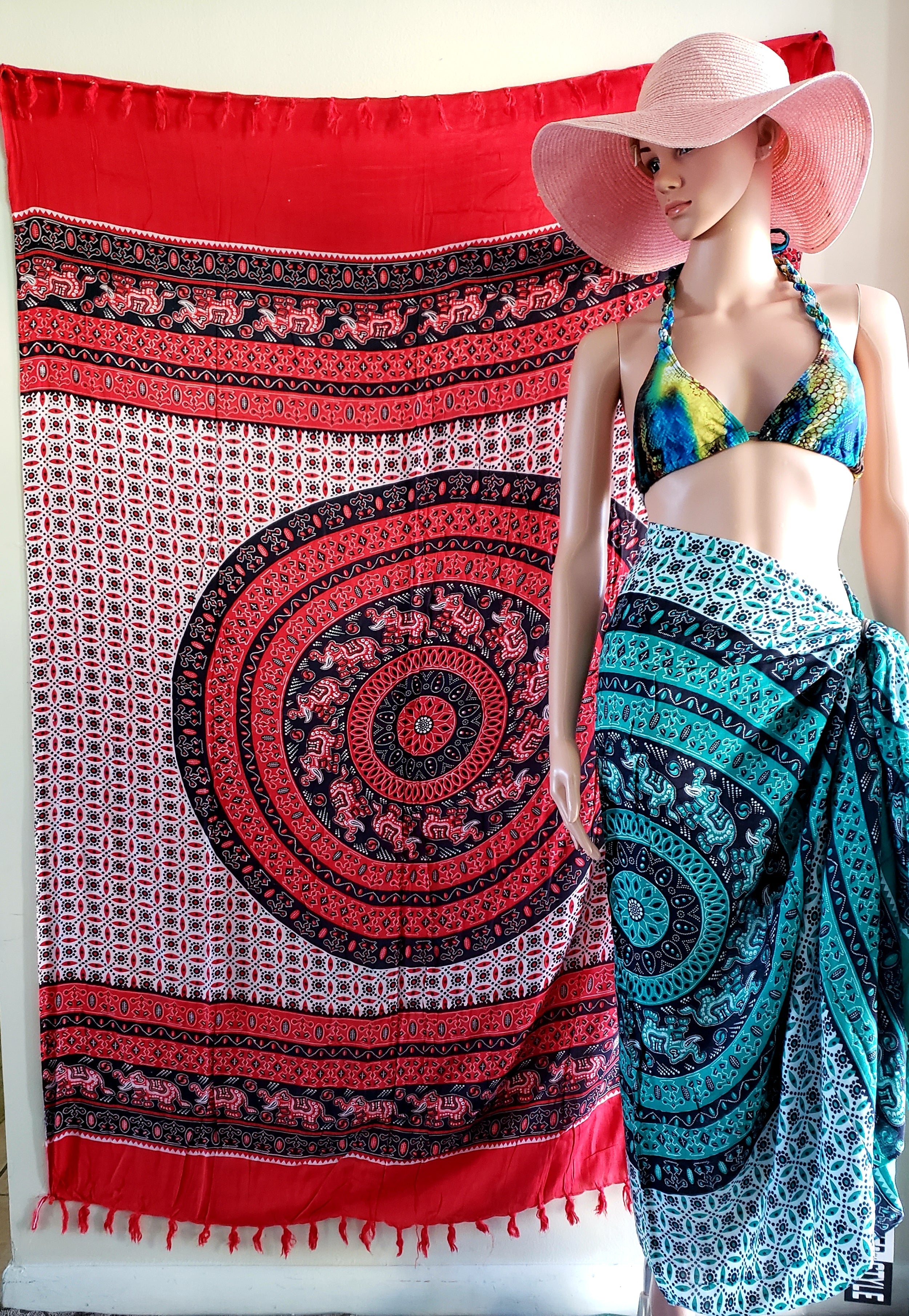 Sarong Scarf/ Beach Coverup- 18