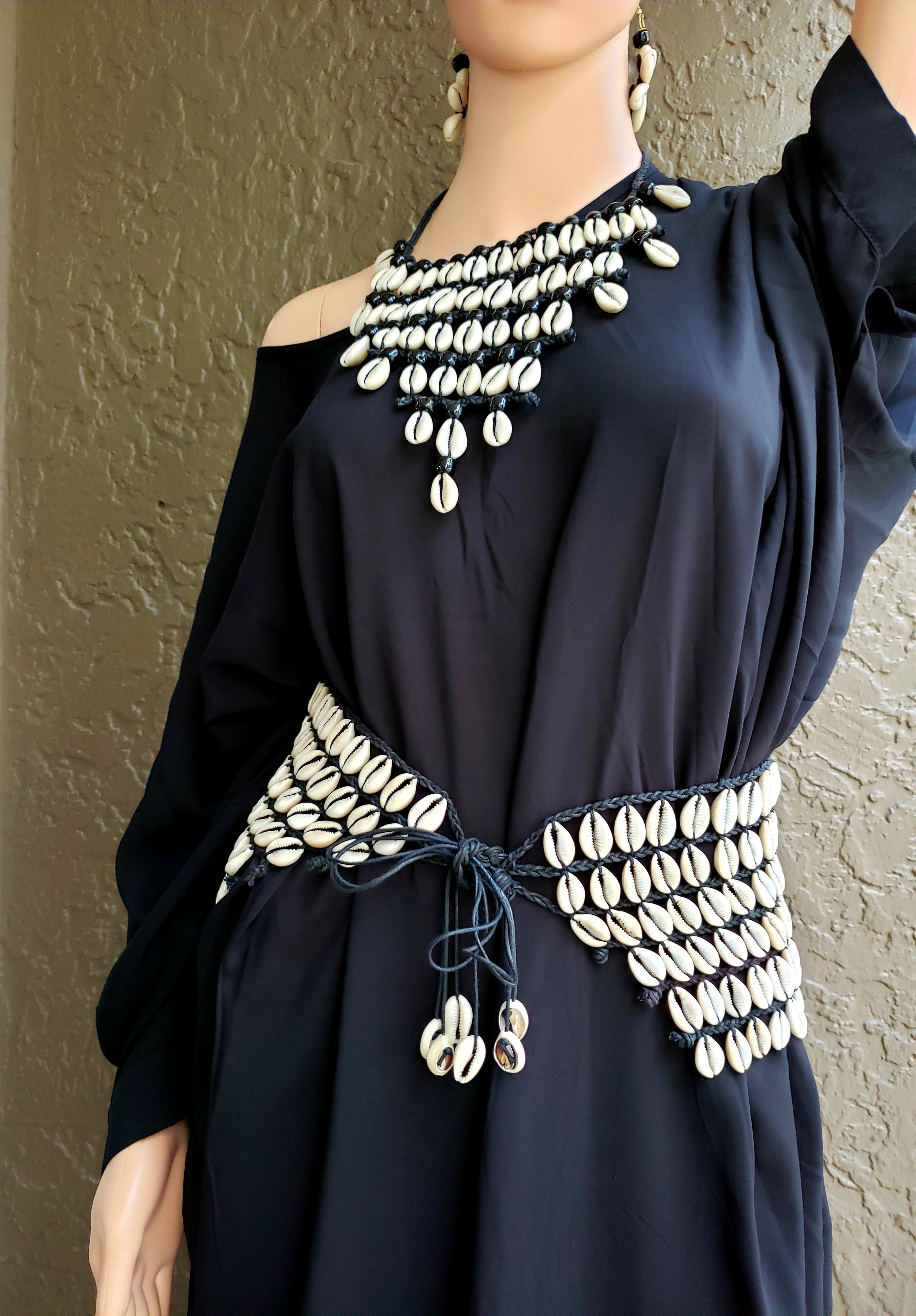 6 Layered Cowrie Shells Waist Belt