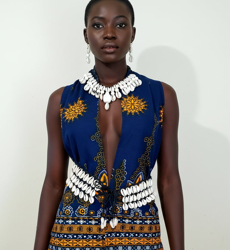 3 Layered Cowrie Shells Waist Belt