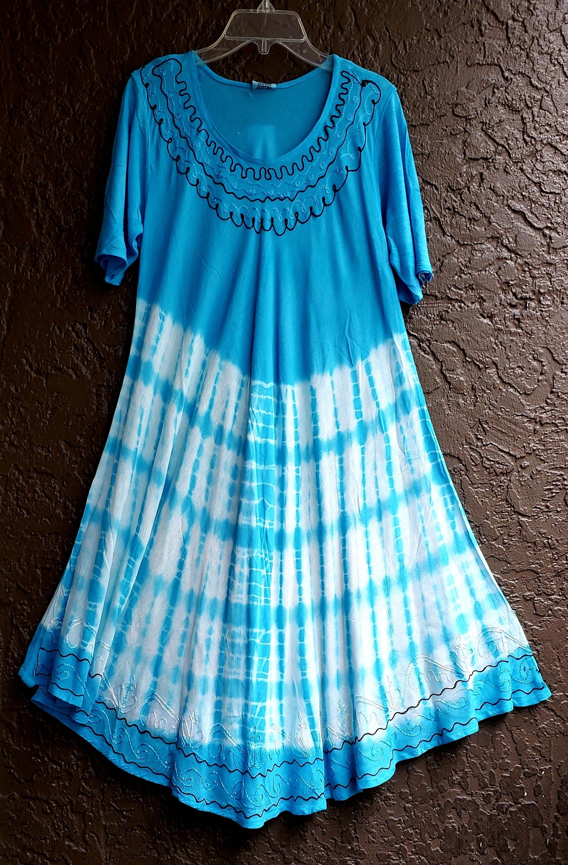 Umbrella Dress/ Short Sleeves/Tie Dye-13511