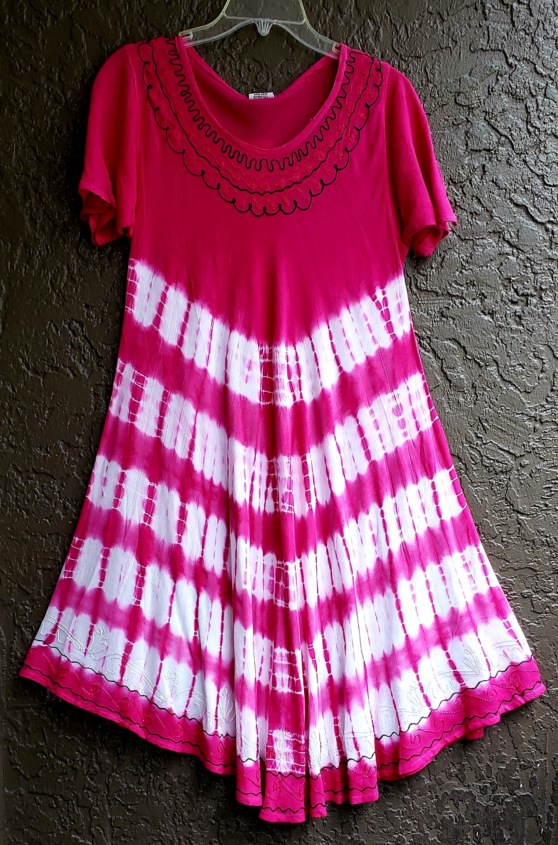 Umbrella Dress/ Short Sleeves/Tie Dye-13511