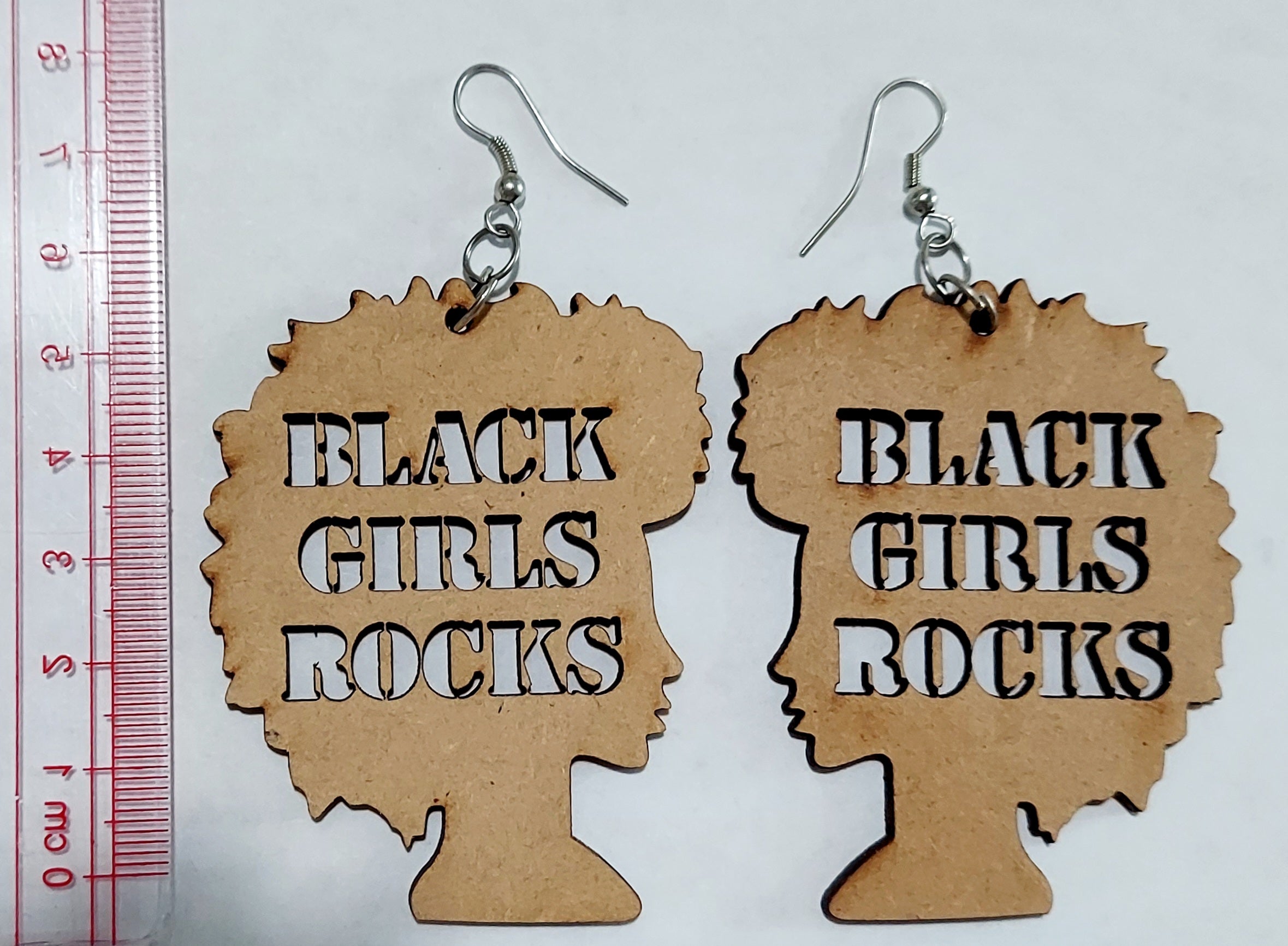 Wooden Afrocentric Earrings