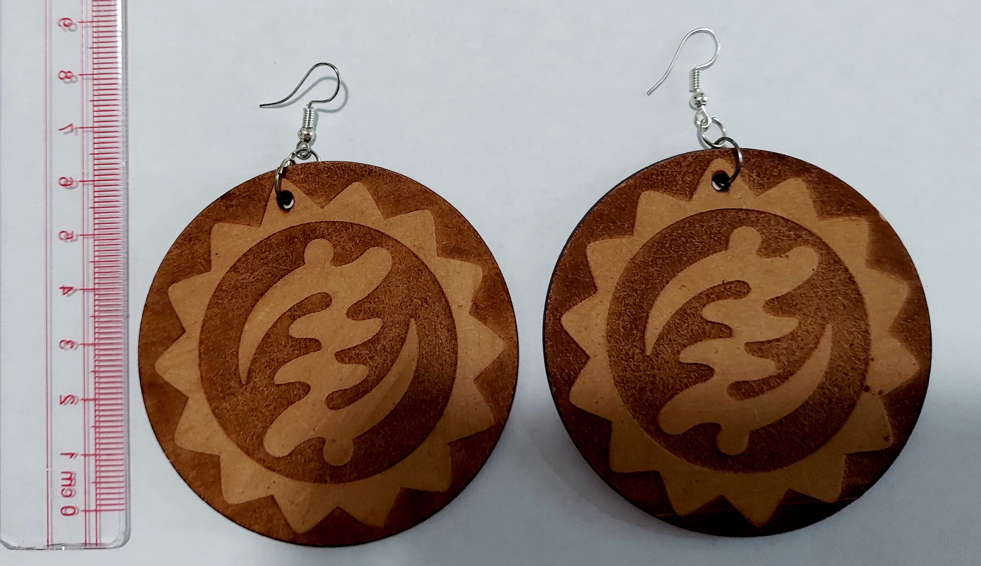 Wooden Afrocentric Earrings