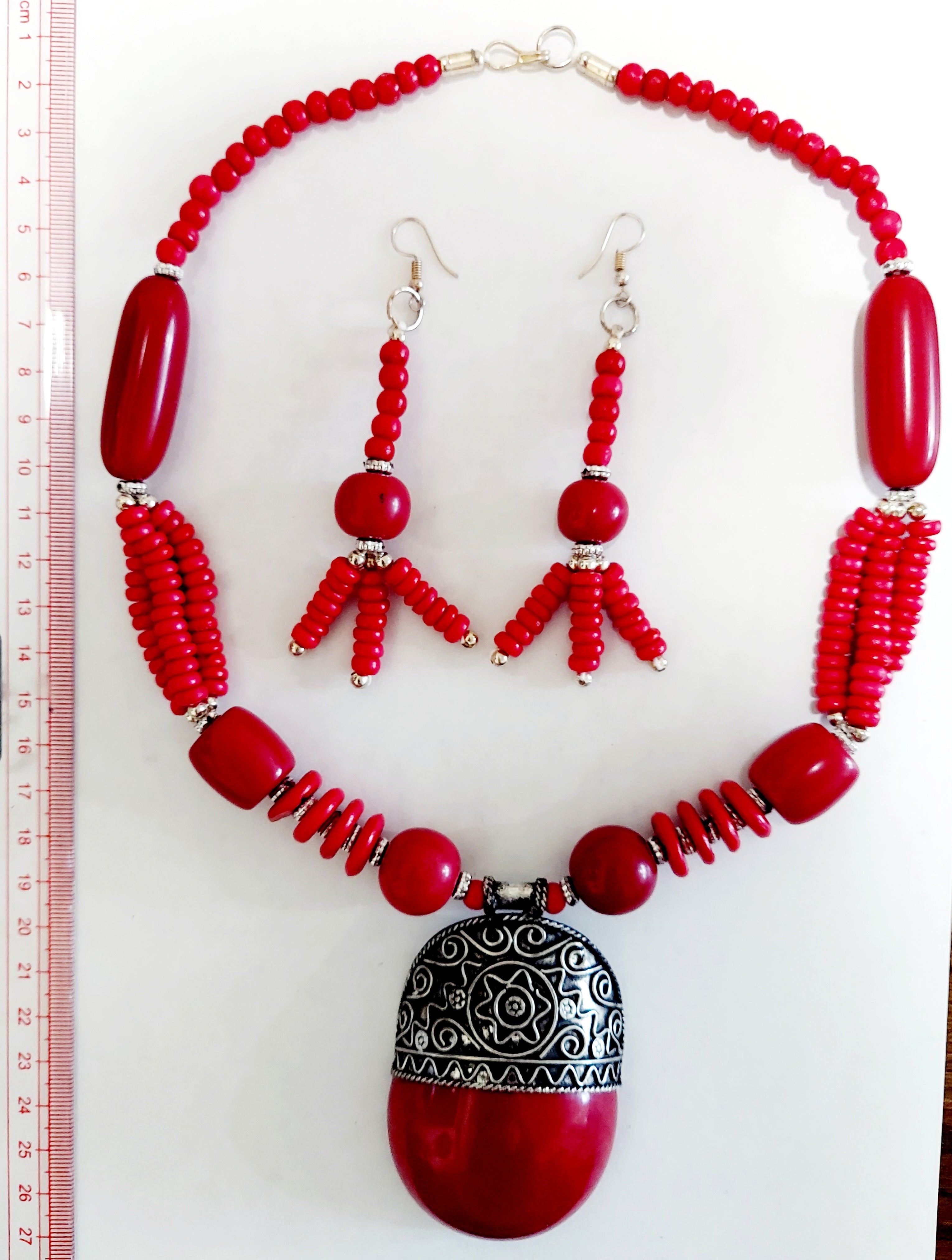 Pendant Necklace & Earrings Set