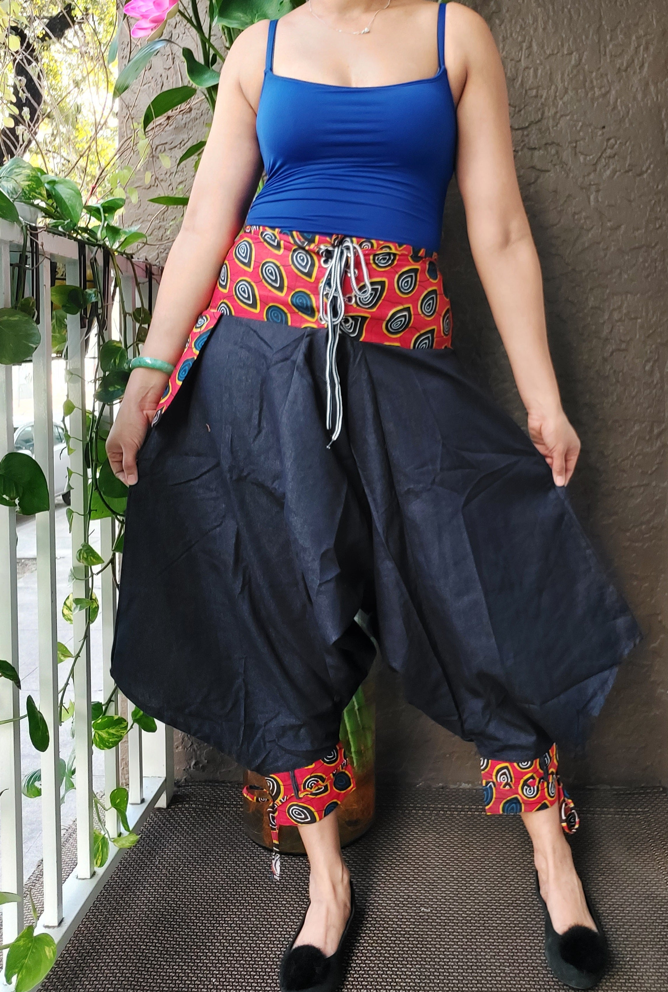 Harem Pants/ Yoga pants /Hippie Boho Pants - Black