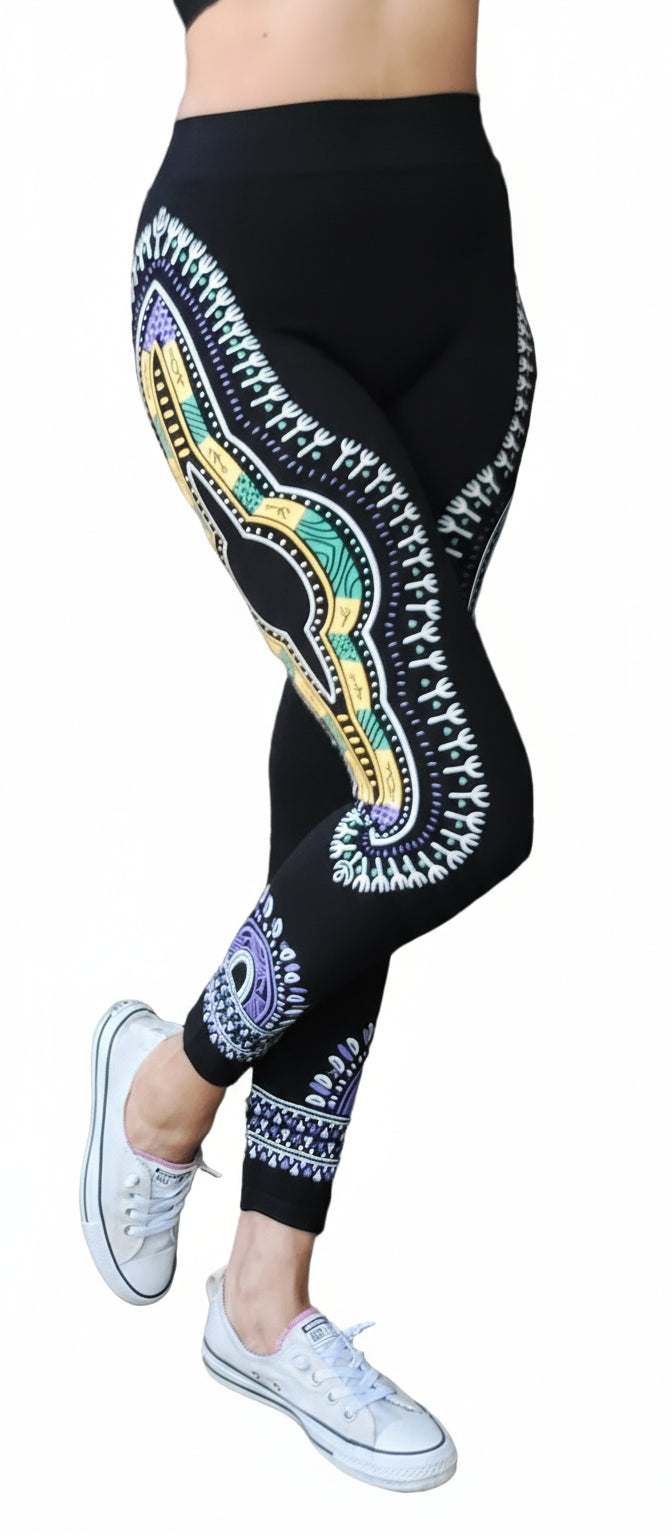 Long Legging /African Dashiki Print