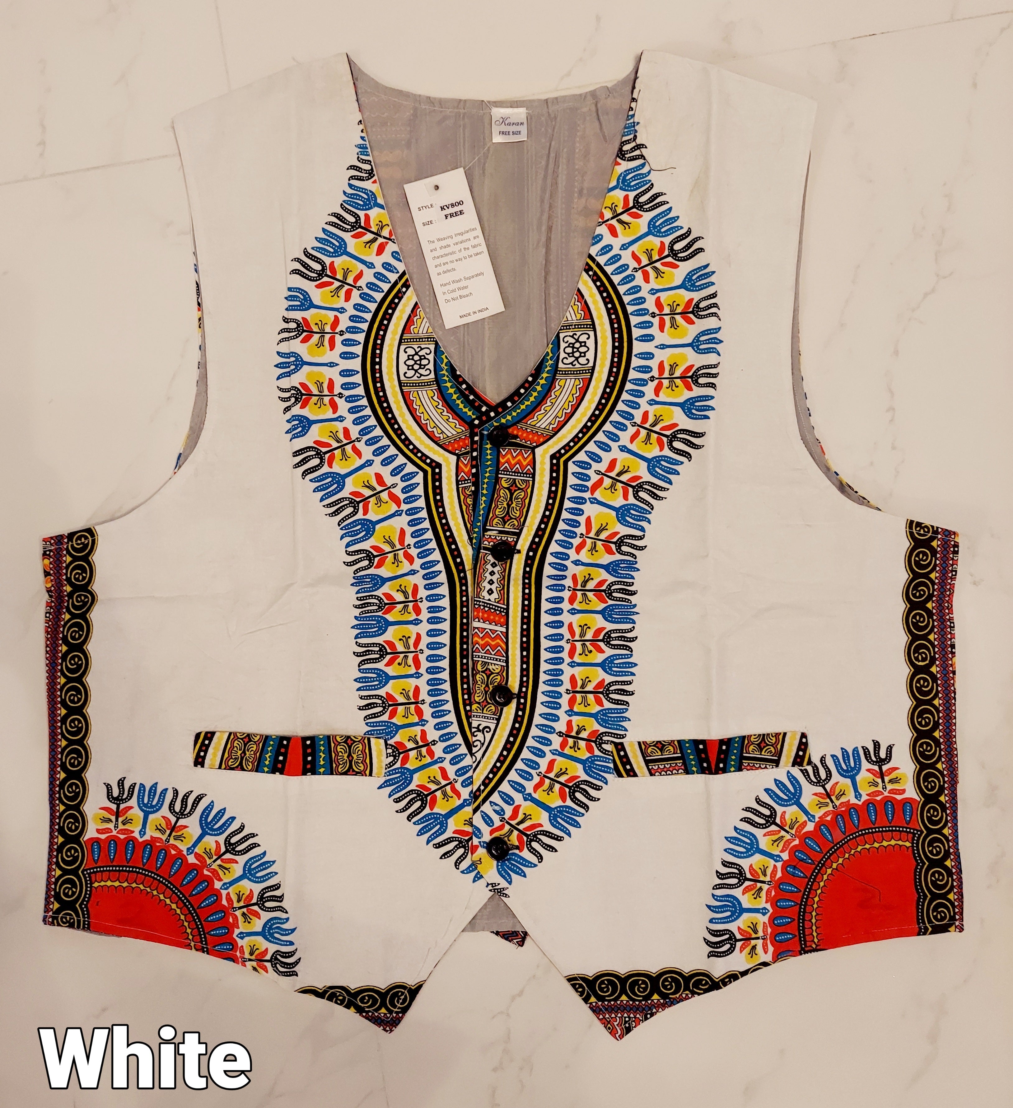 Dashiki Vest / Unisex KV800