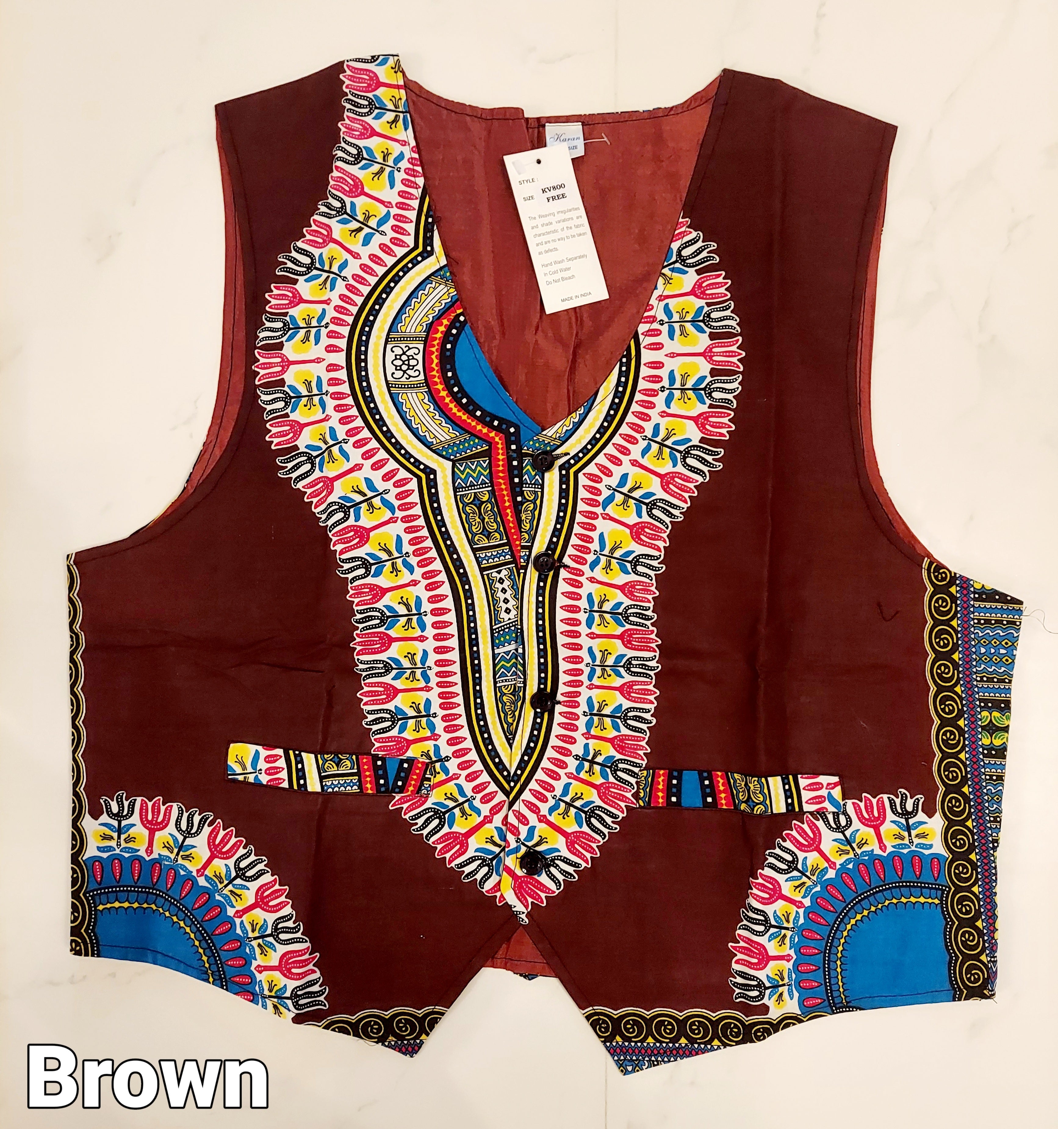 Dashiki Vest / Unisex KV800