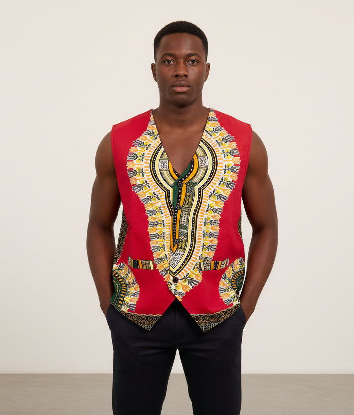 Dashiki Vest / Unisex KV800