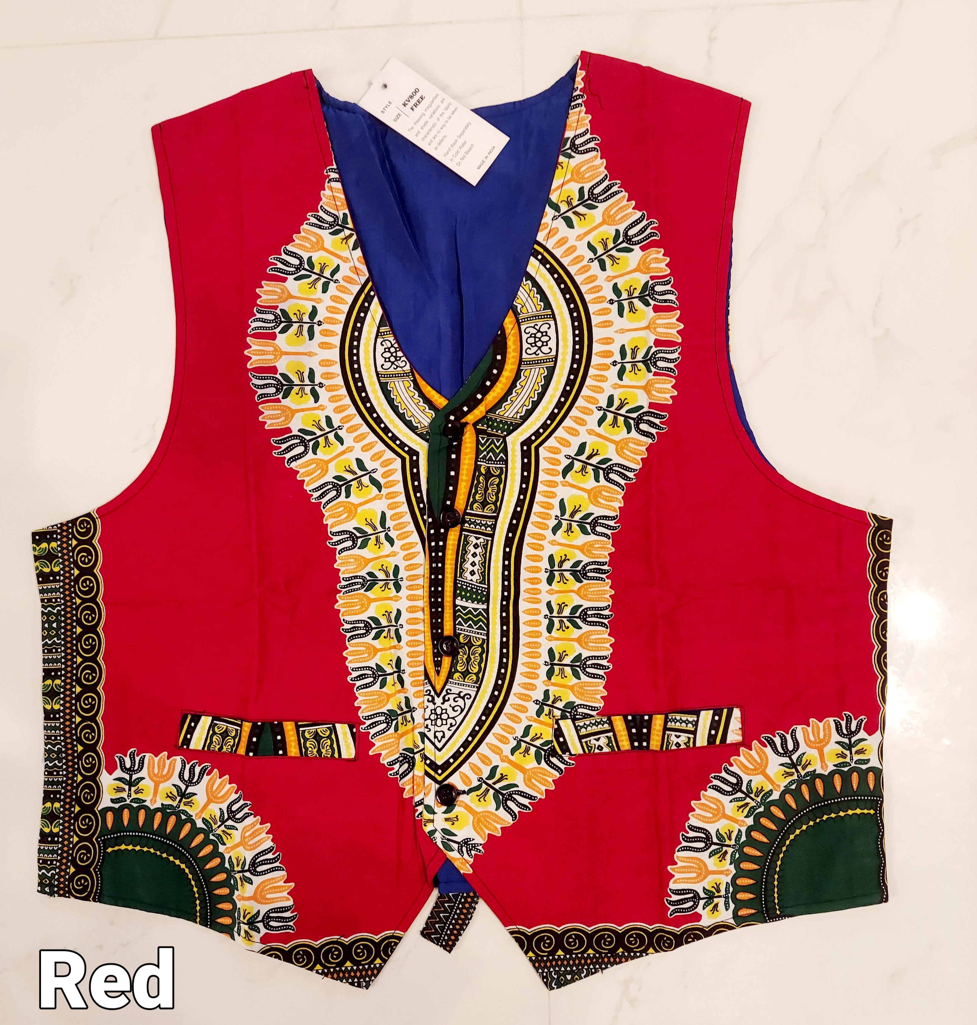 Dashiki Vest / Unisex KV800
