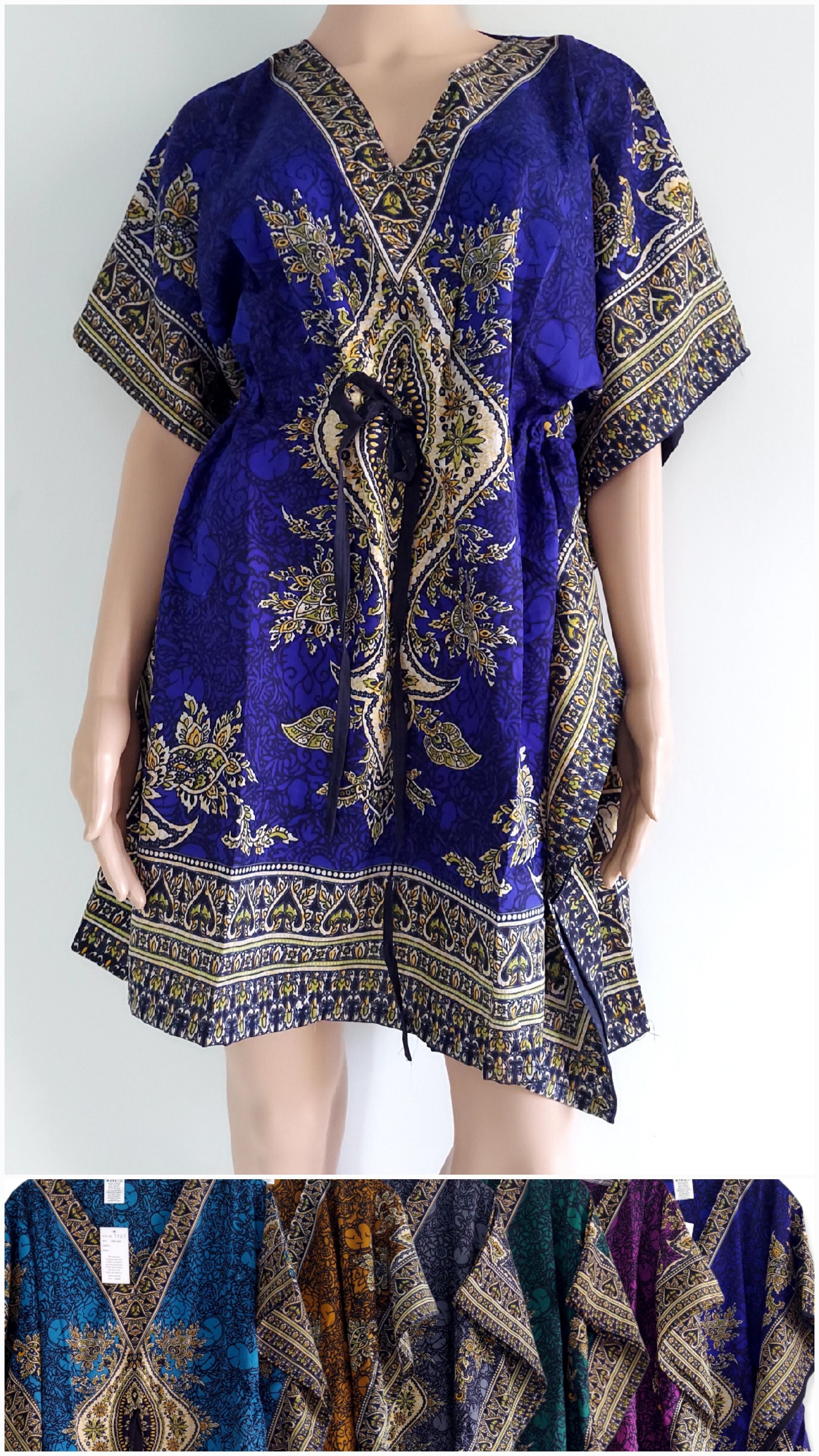 1127- Kaftan Top/ Short Dress- Printed