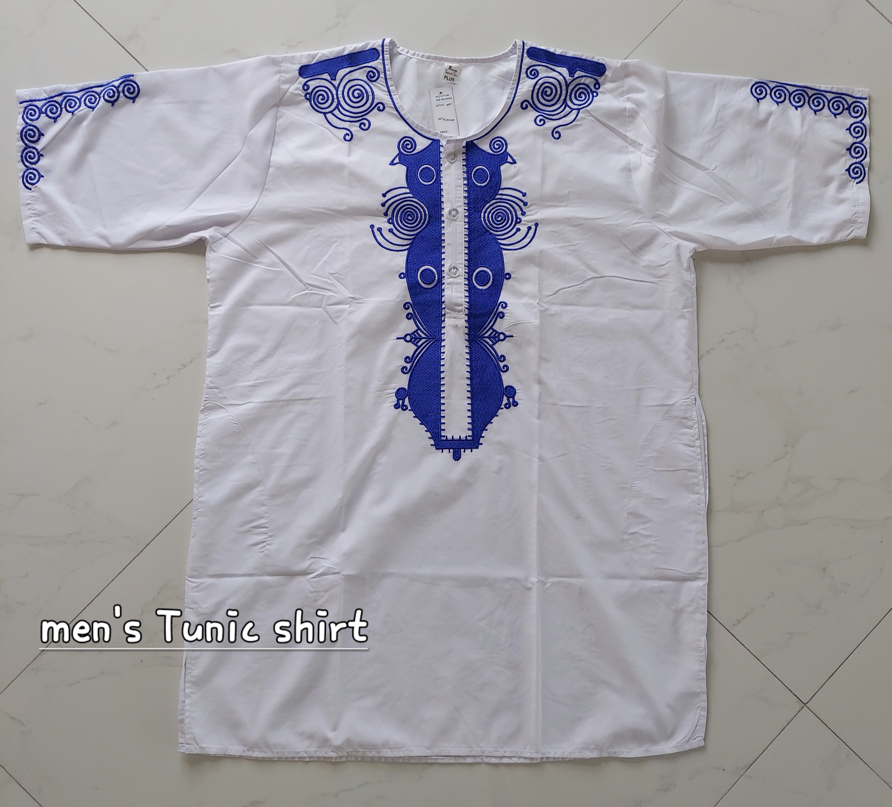 Tunic Shirt / Men/ Unisex/ Embroidery