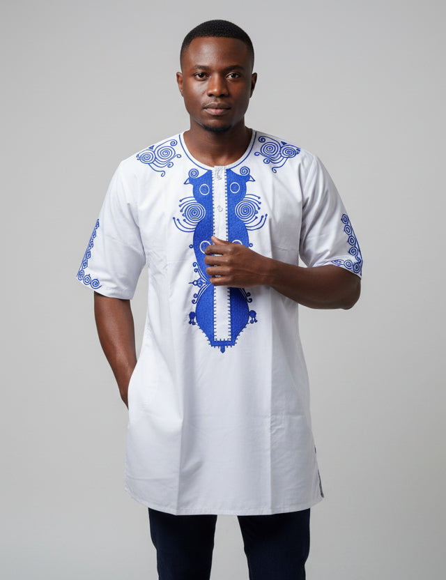 Tunic Shirt / Men/ Unisex/ Embroidery
