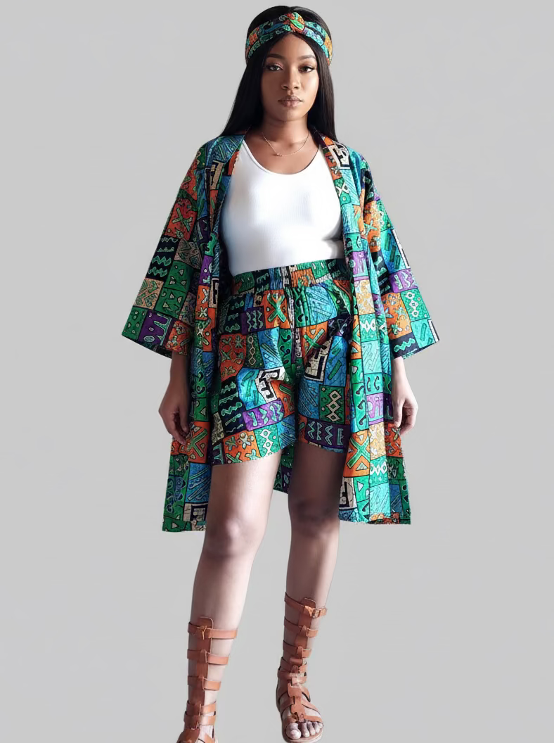 Kimono Shorts Set / Shorts & Kimono 012 D