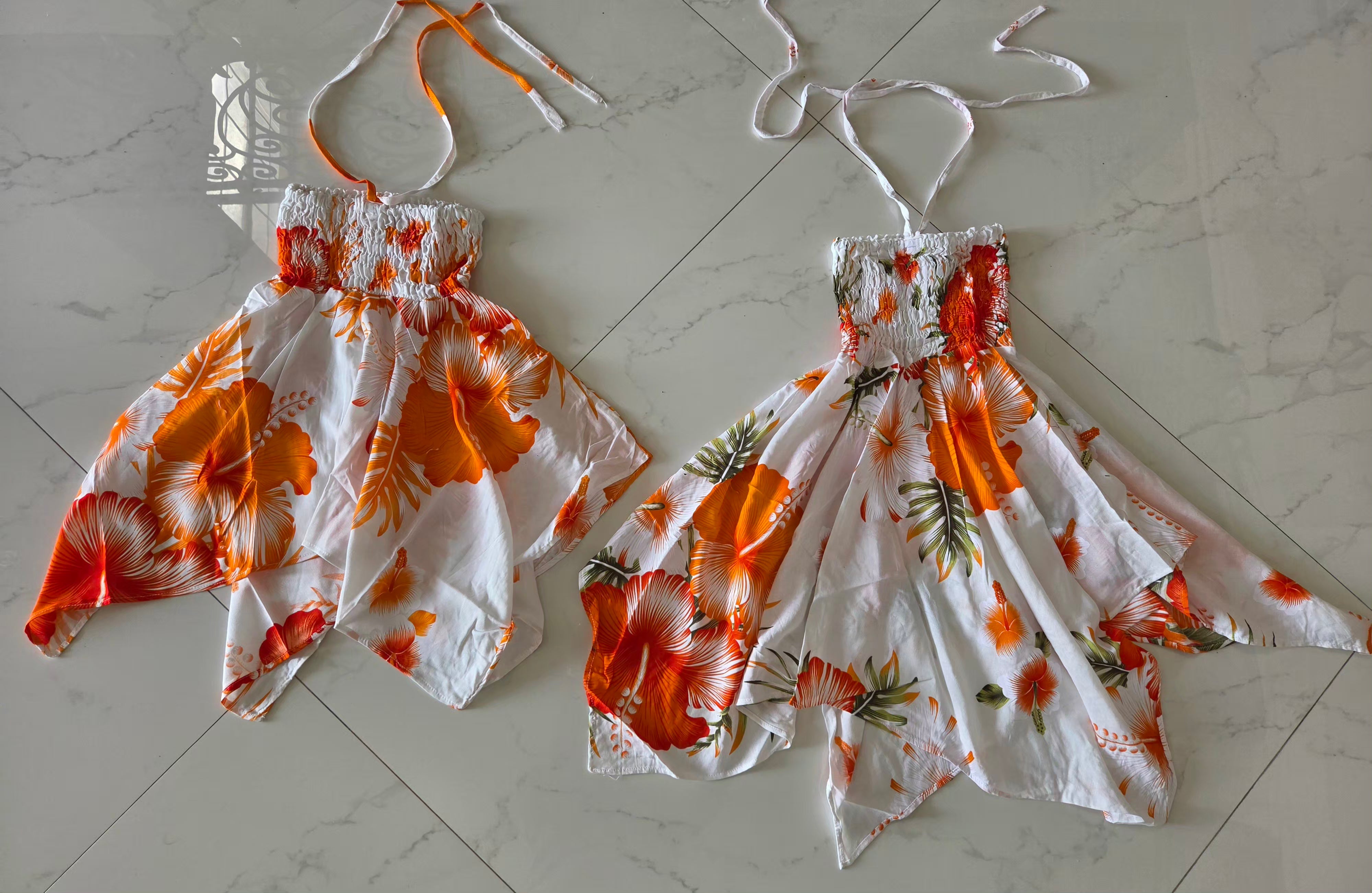 Kids/ Girls Hawaiian Dress - KRN113 Dark (Pack of 6,12)