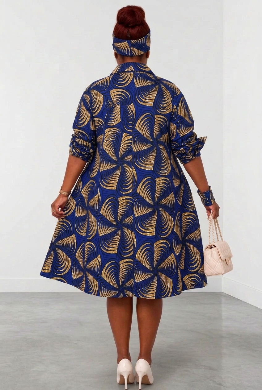 Cotton Swing Dress / Top Ankara Print - DRS029