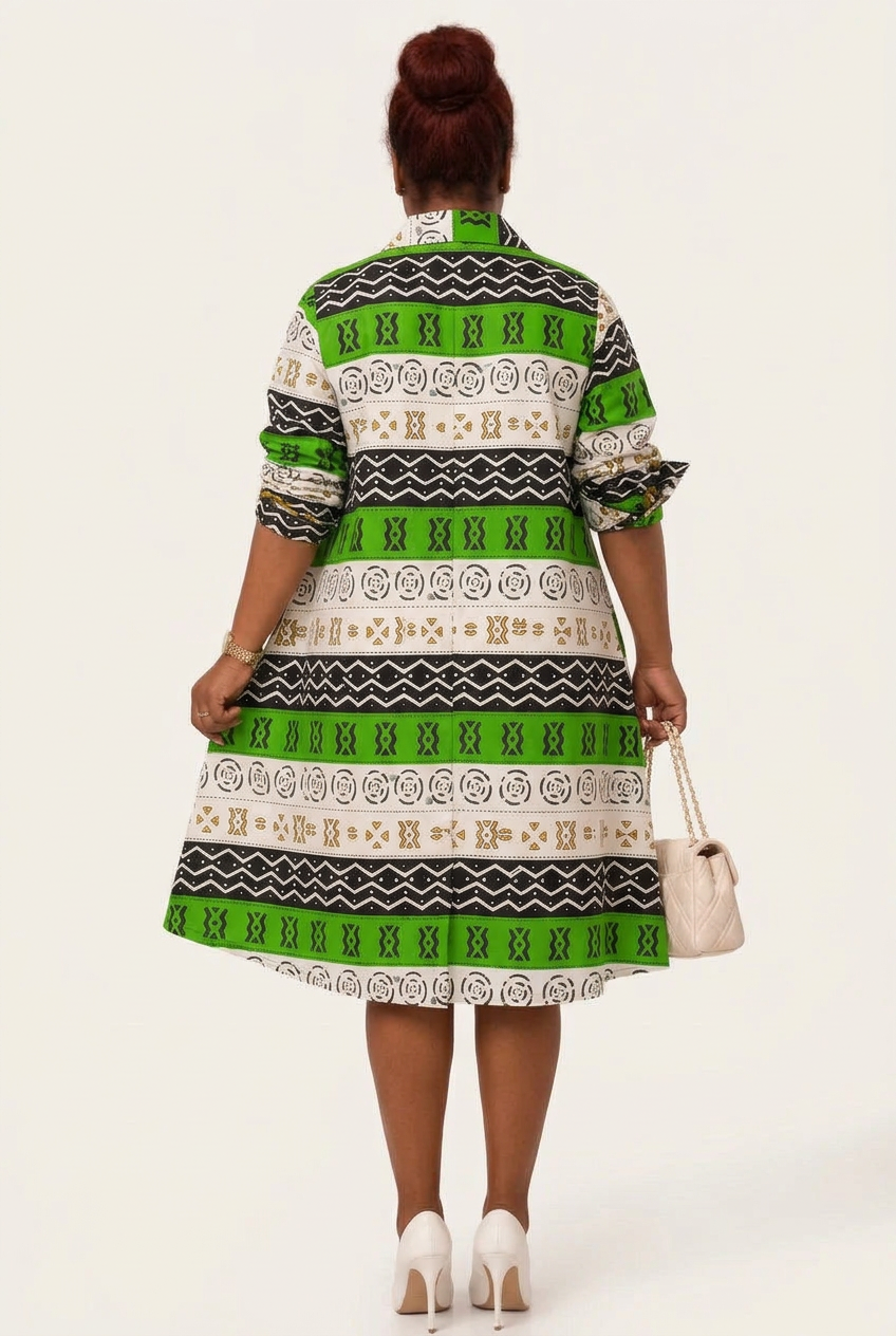 Cotton Swing Dress / Top Ankara Print - DRS029