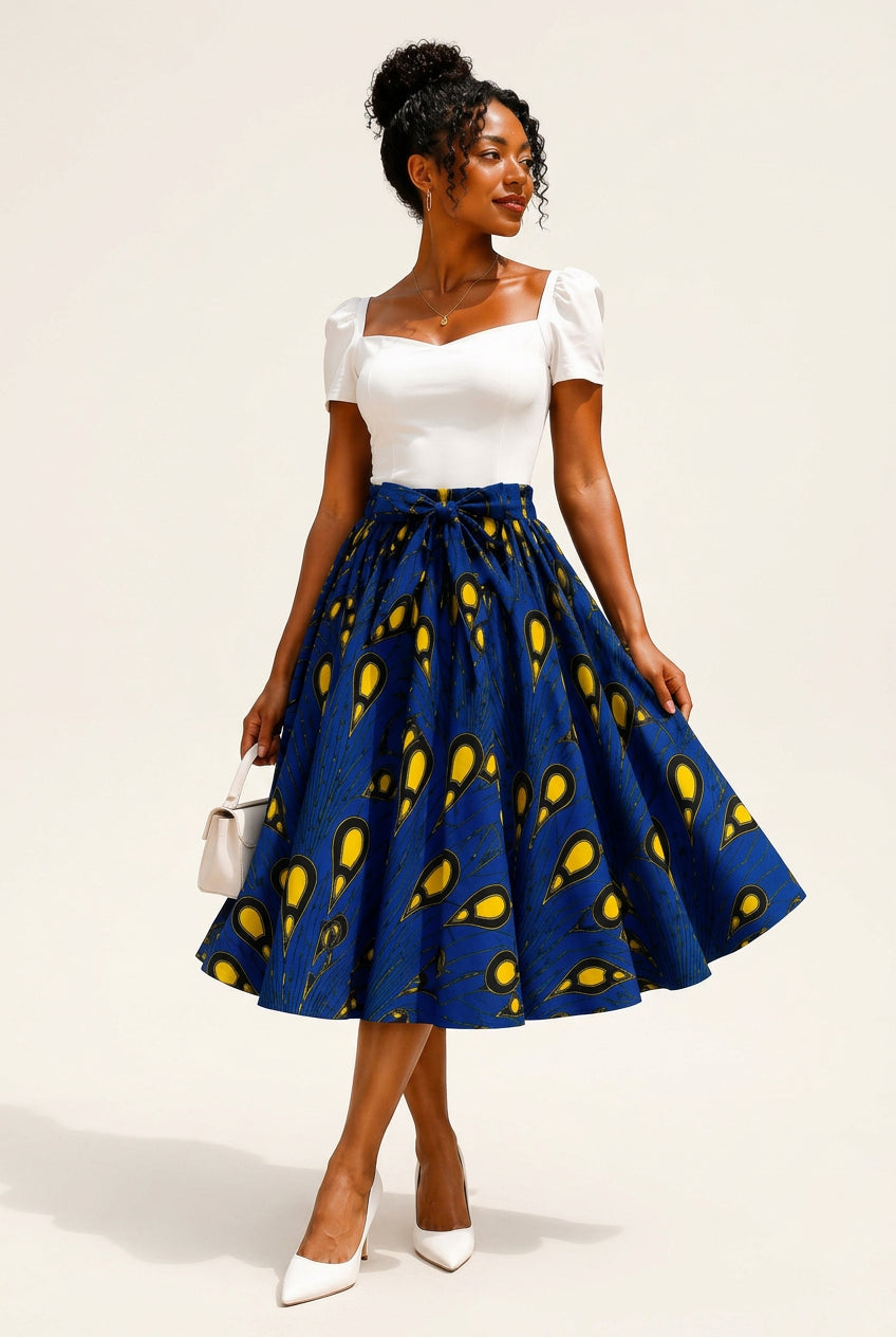 Mid Length Flare Skirt 1312 P32