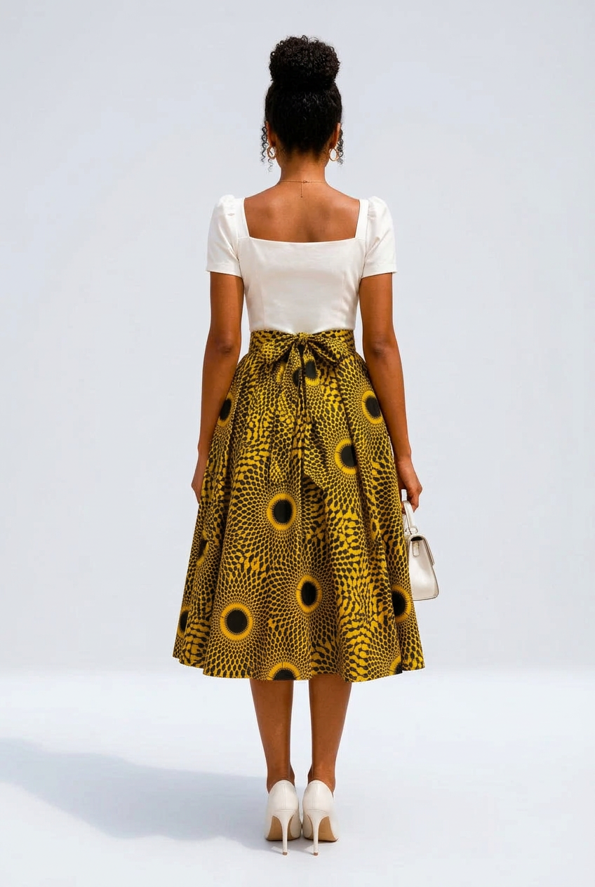 Mid Length Flare Skirt 1312 P2