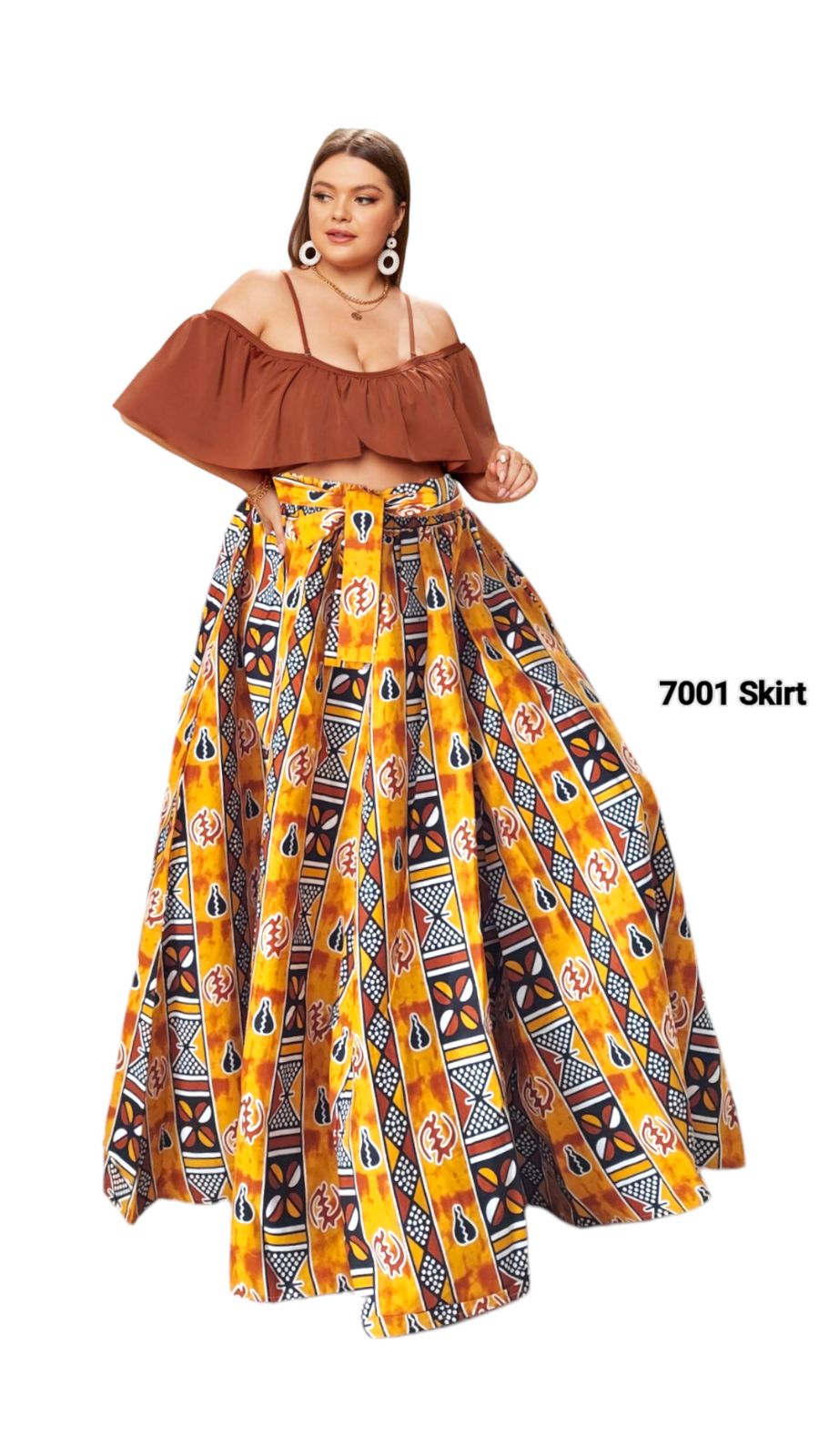 7001- Women Long Maxi Skirt-Mudd