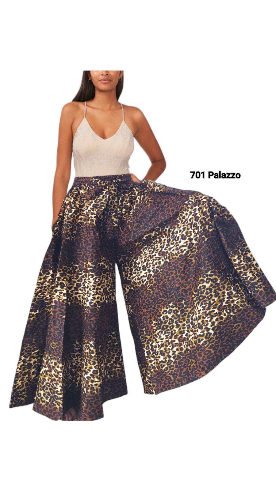 701 Palazzo Pant-Animal Print