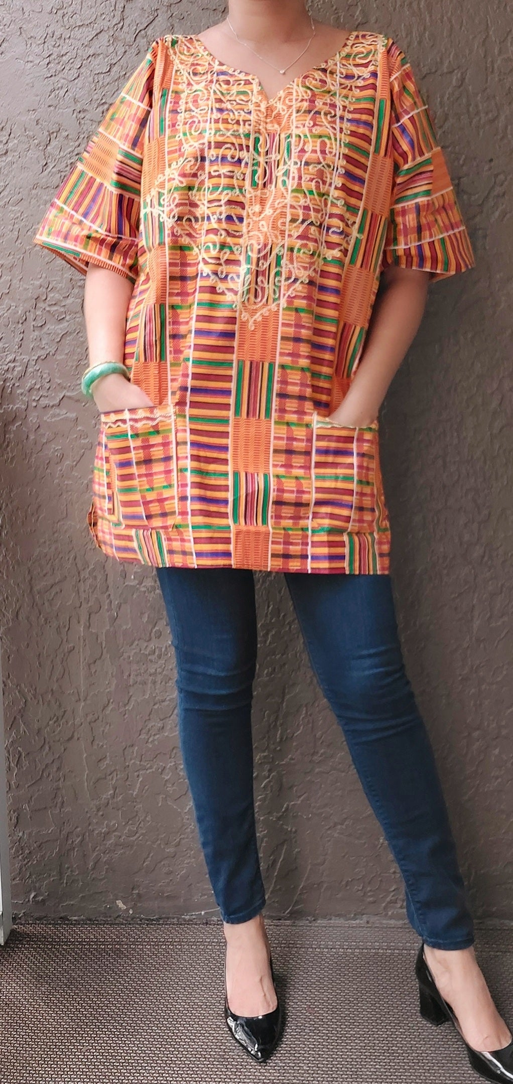 Kente  Tunic Shirt / Men/ Unisex