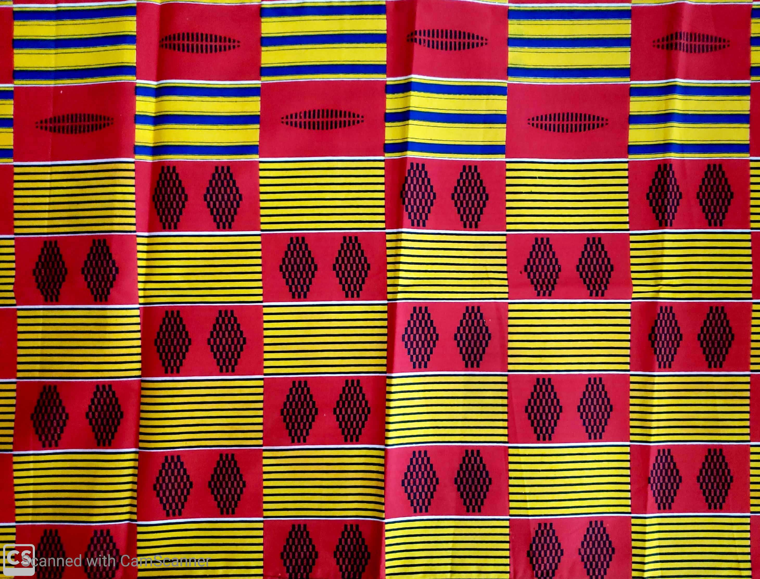 Head Scarf / Shawl - Traditional Kente Print