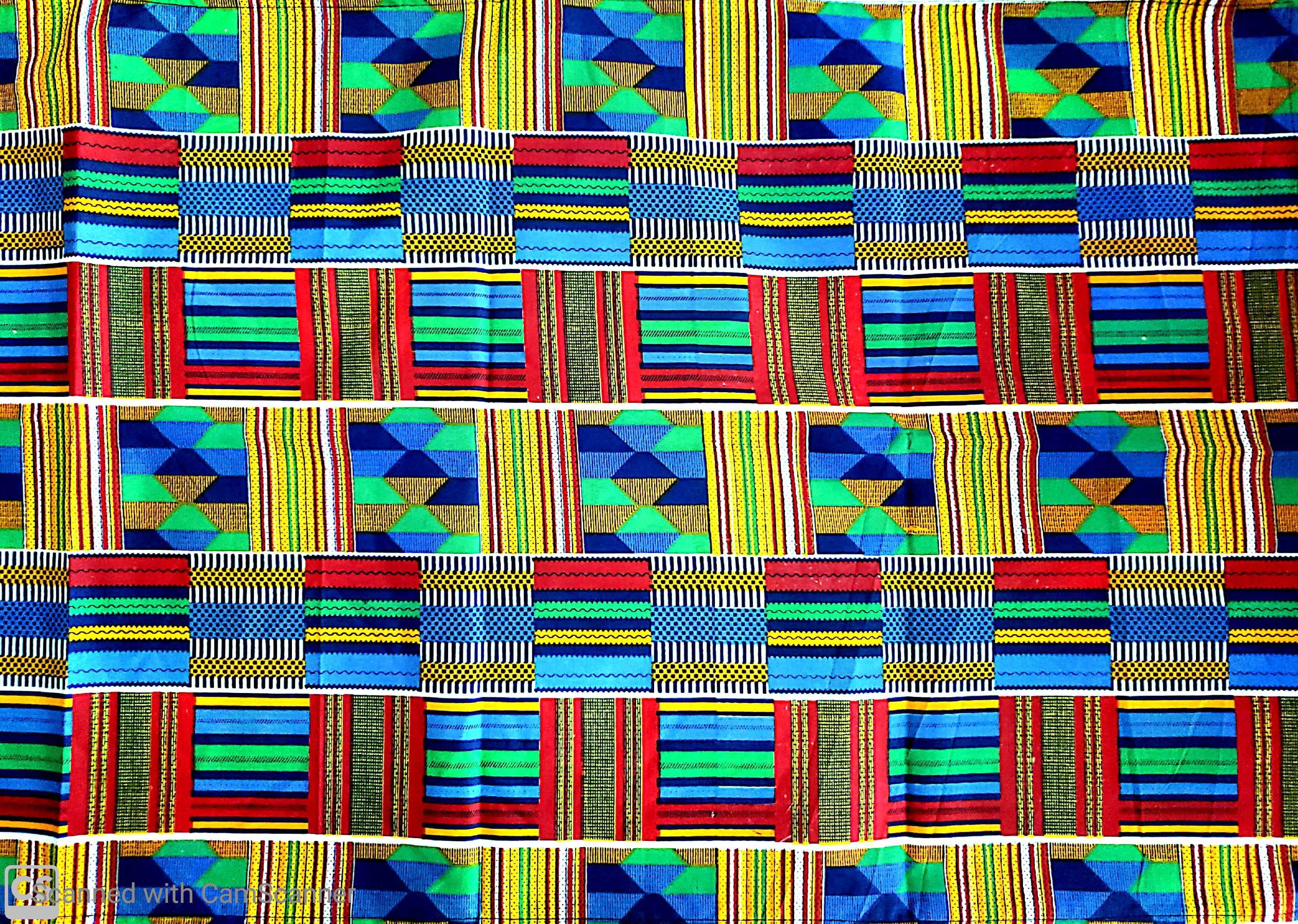 Head Scarf / Shawl - Traditional Kente Print