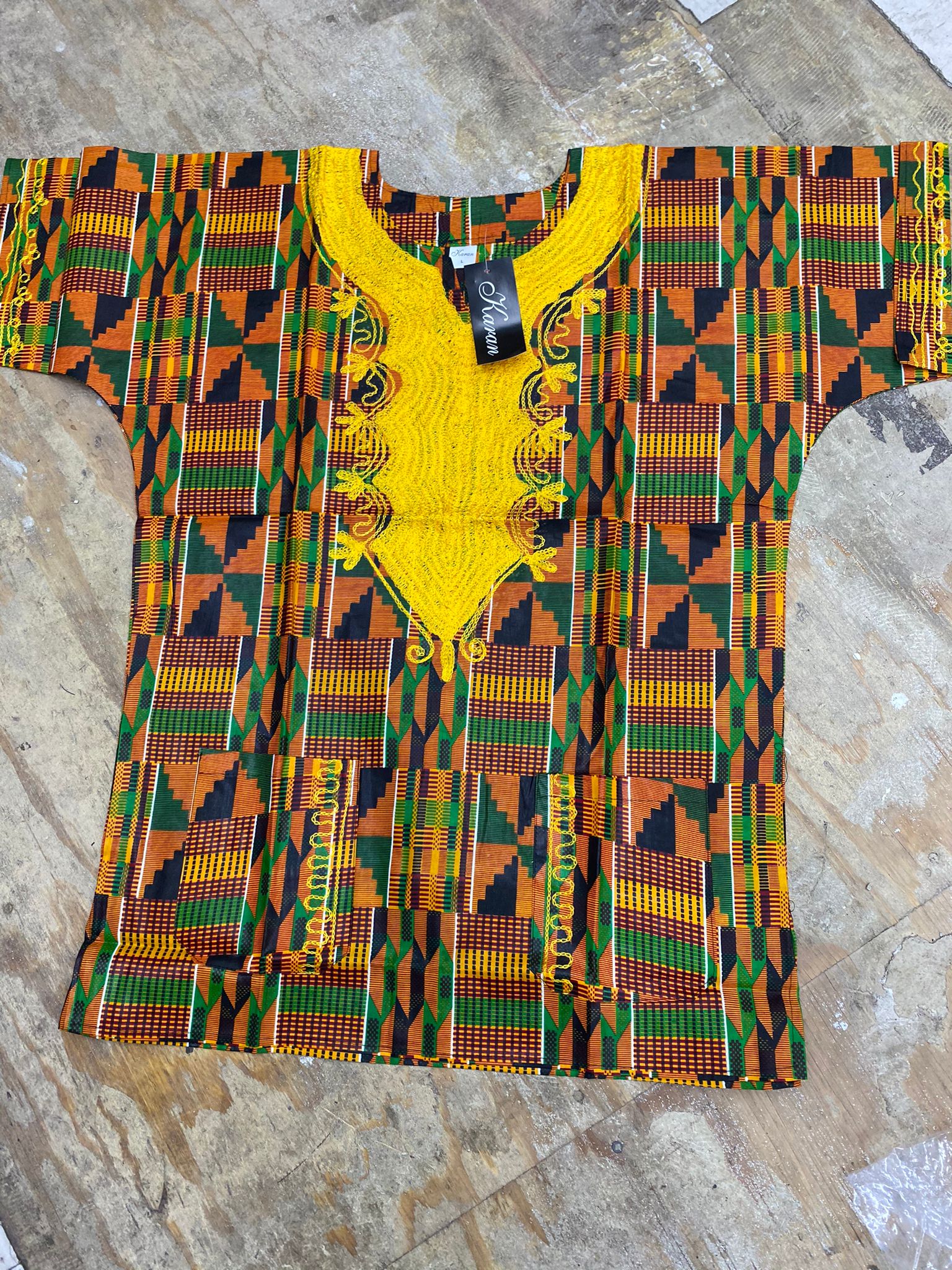 Kente Tunic Shirt / Men/ Unisex/ Plus- KG305