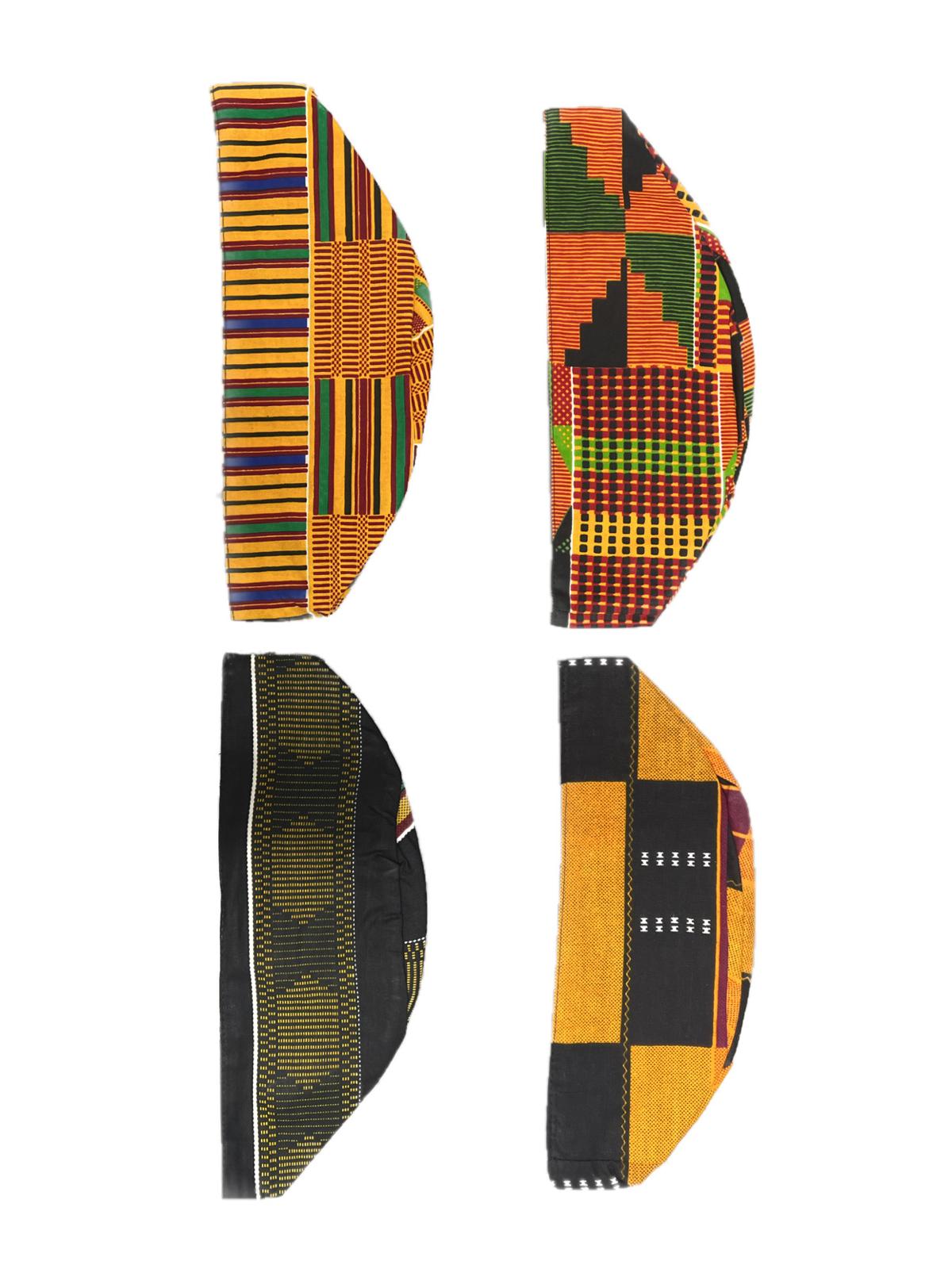 Men Kufi Traditional Hat- Kente