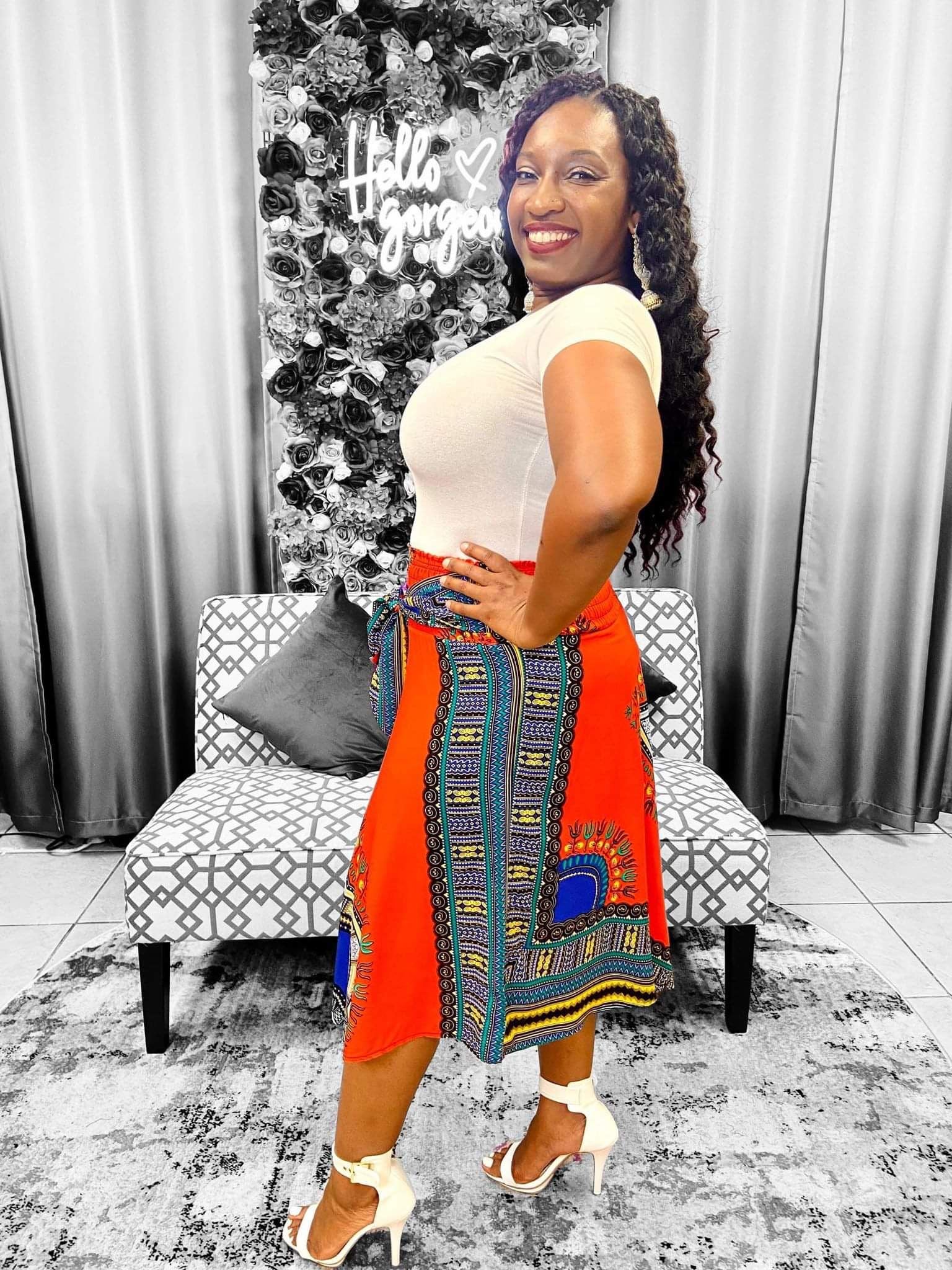 Dashiki skirt / tube dress