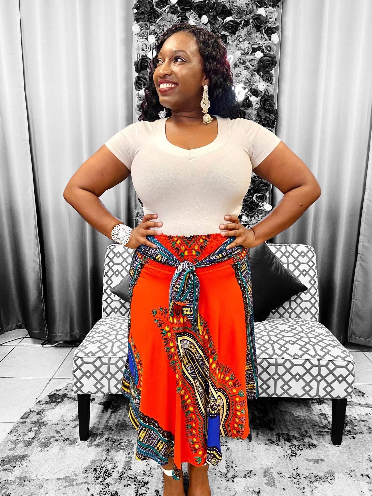 Dashiki skirt / tube dress