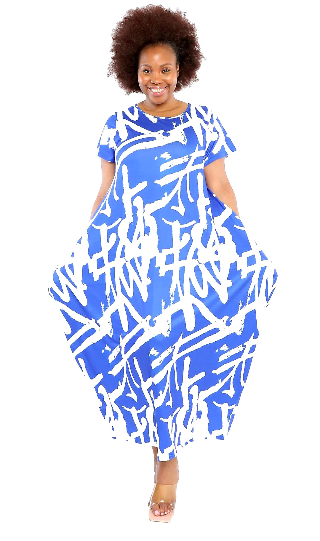 Woman Bubble  Dress /Printed