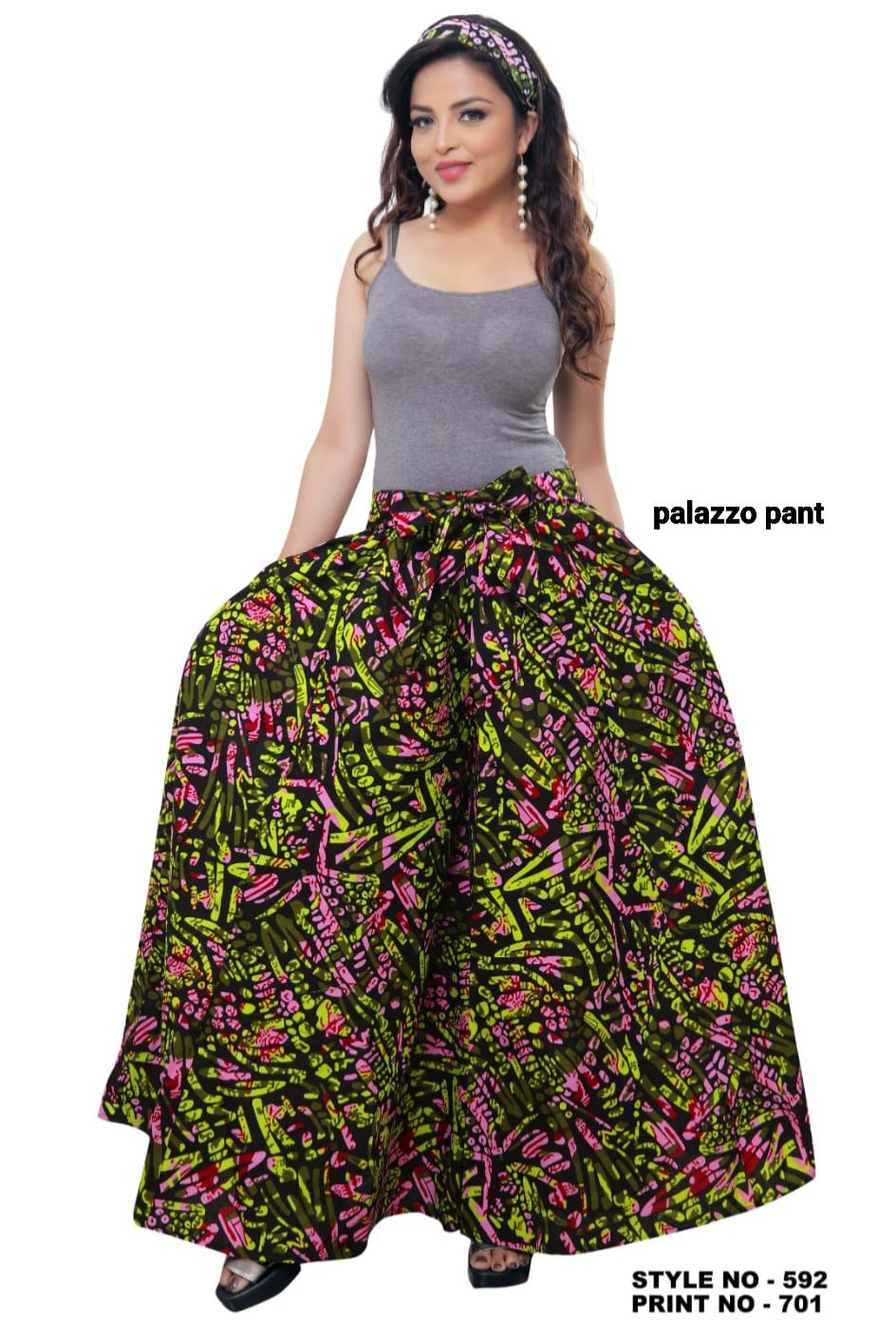 Long Palazzo  Multi Tone - 701