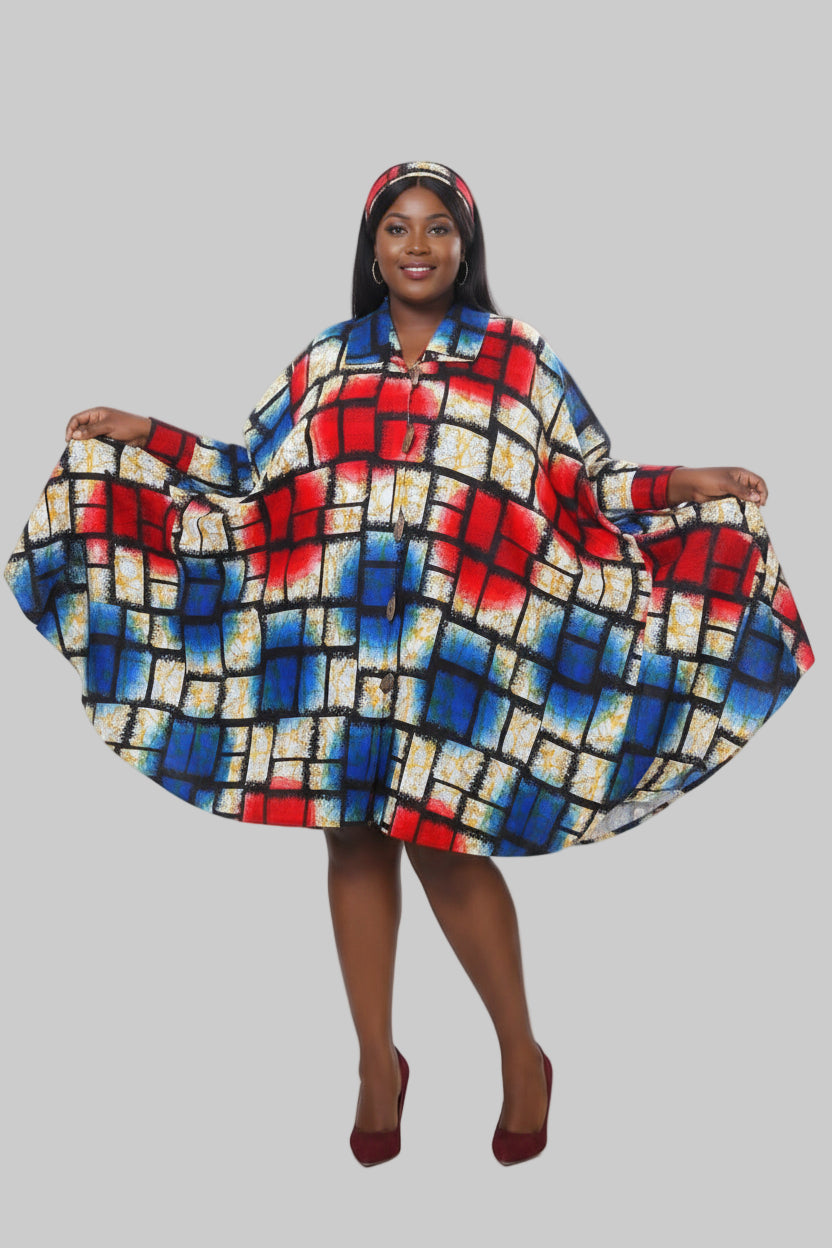 243- Short  Dress / Blouse - Multi