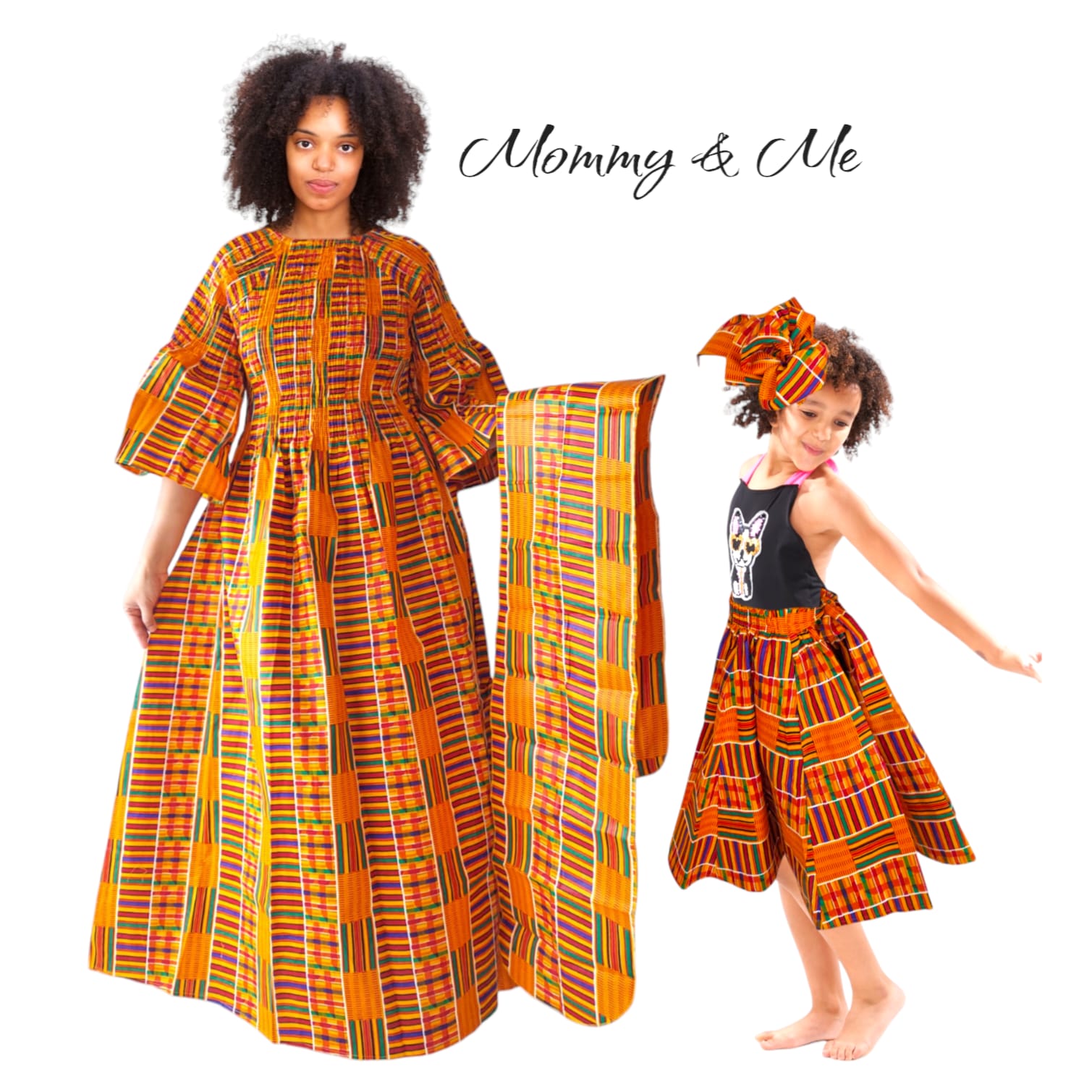 Mommy & Me Matching Set-Light Kente