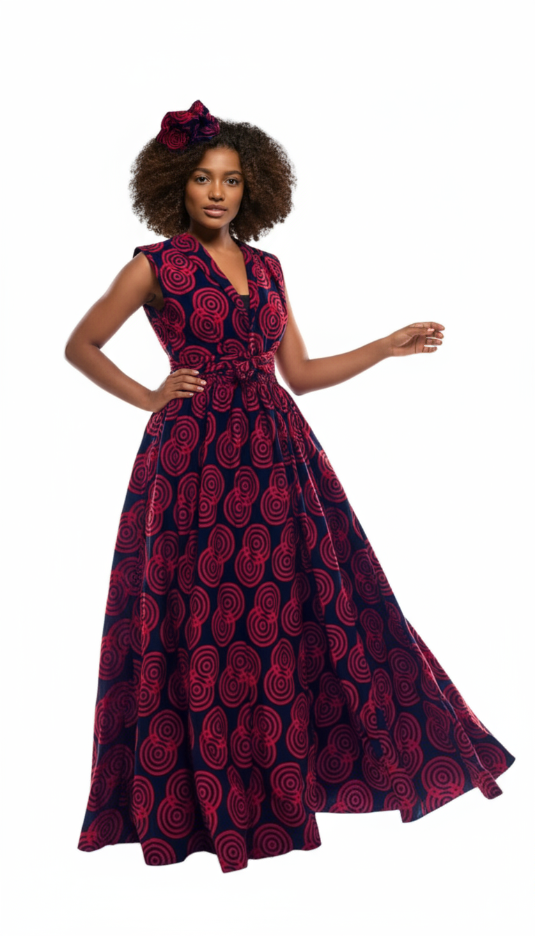 900 - Infinity Skirt / Dress Red/Black