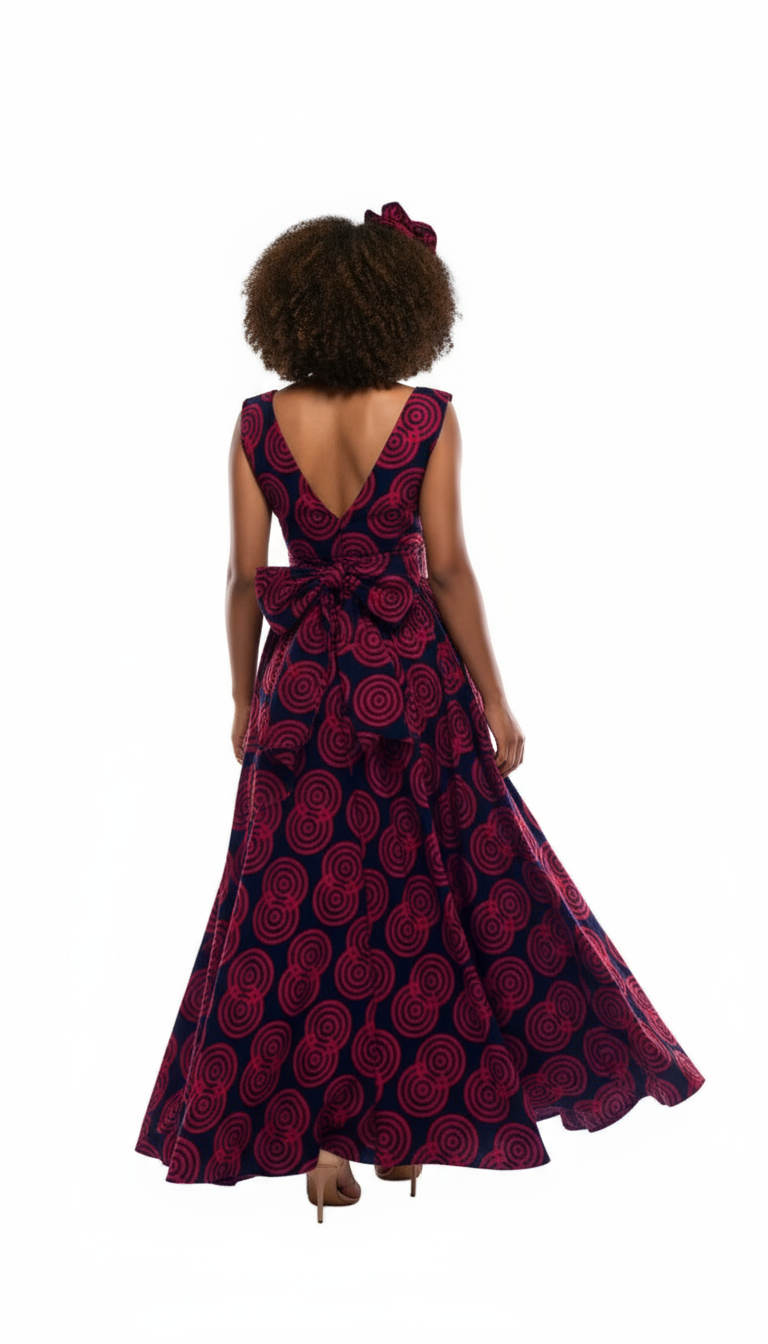 900 - Infinity Skirt / Dress Red/Black