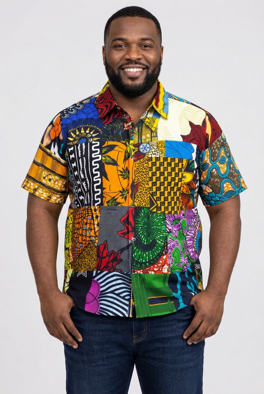 Men's African Button-Down Shirt