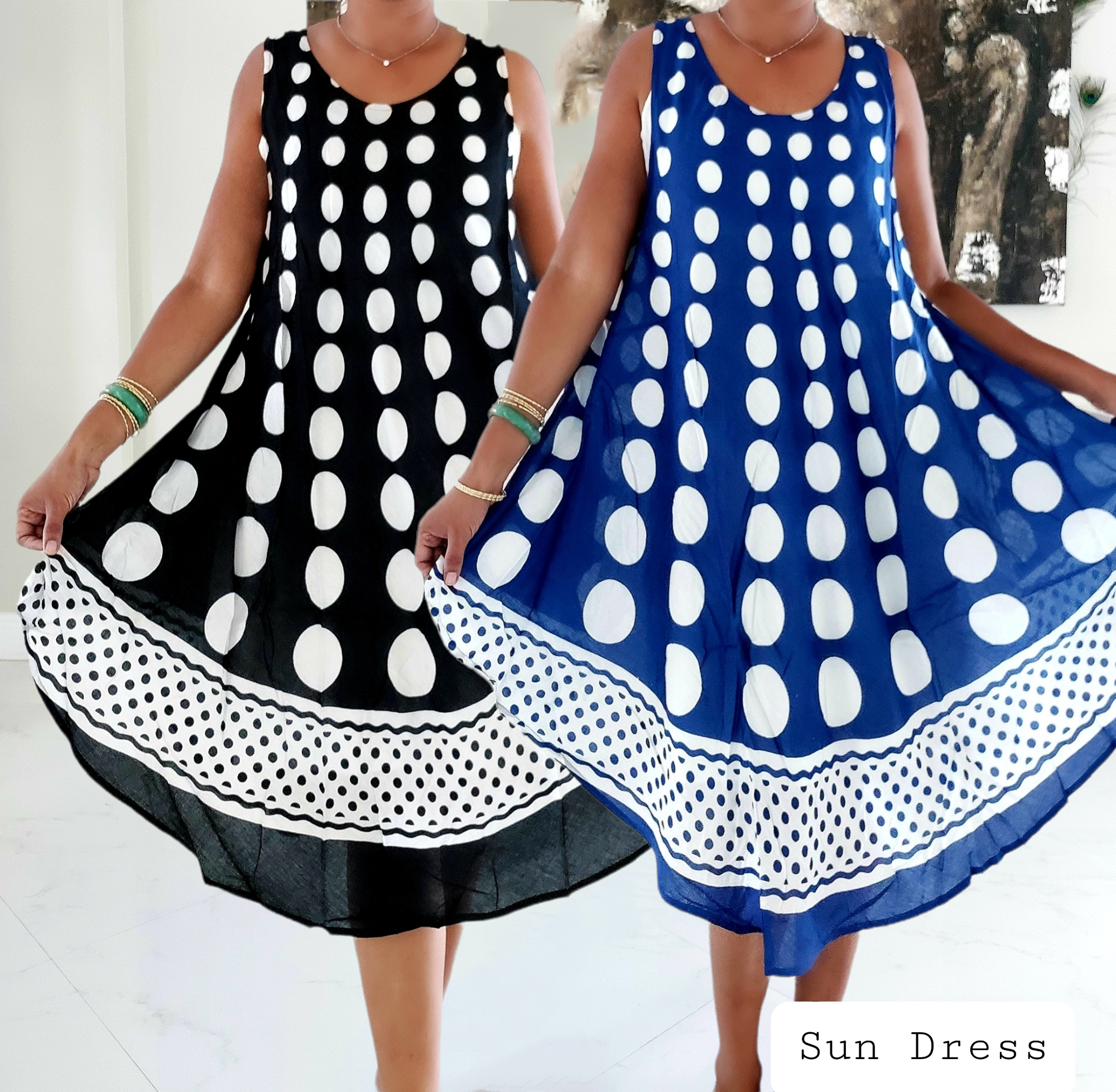 Umbrella Polkadot Sun Dress-711M