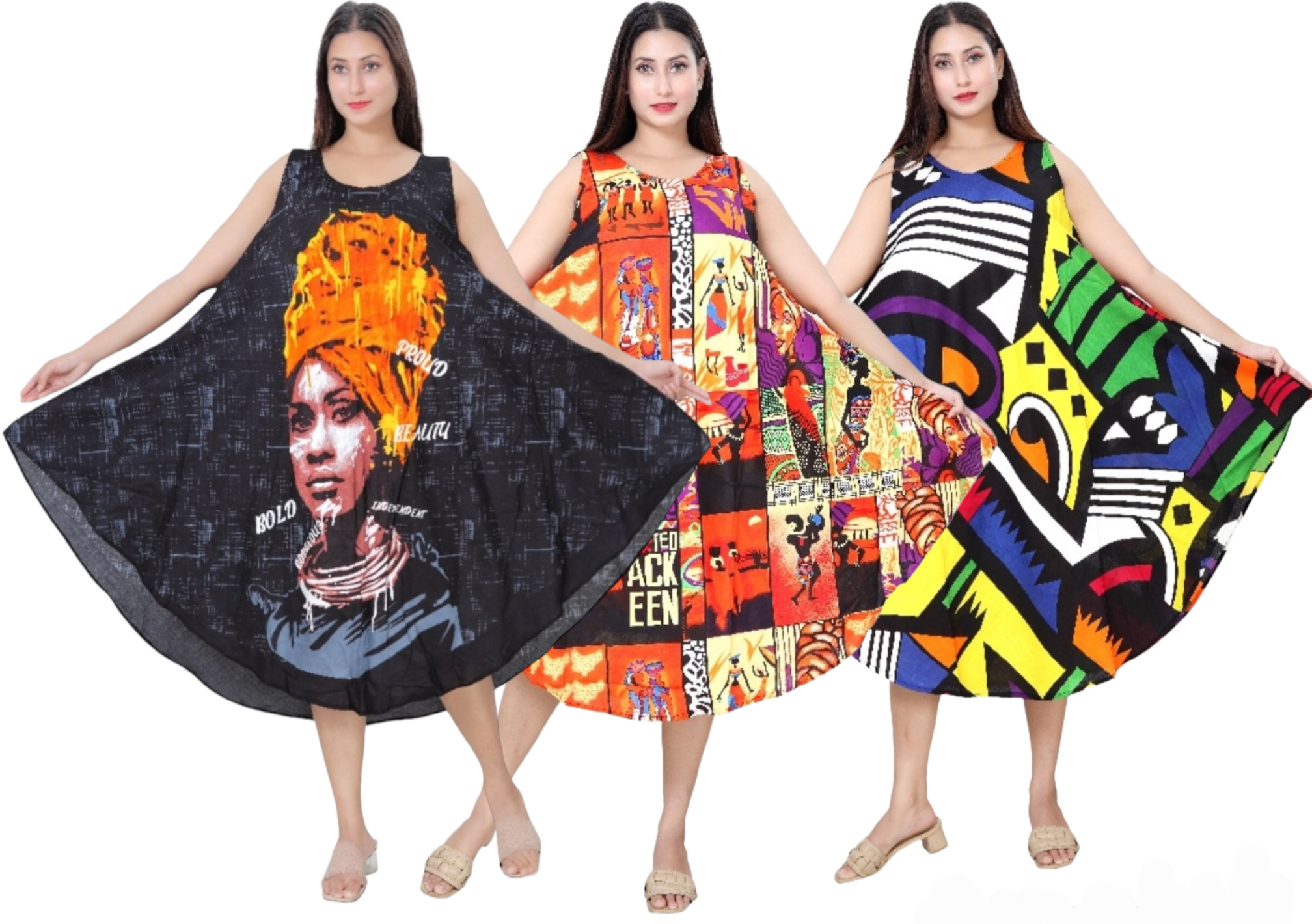 Umbrella Dress/Ethnic Sun Dress 7046