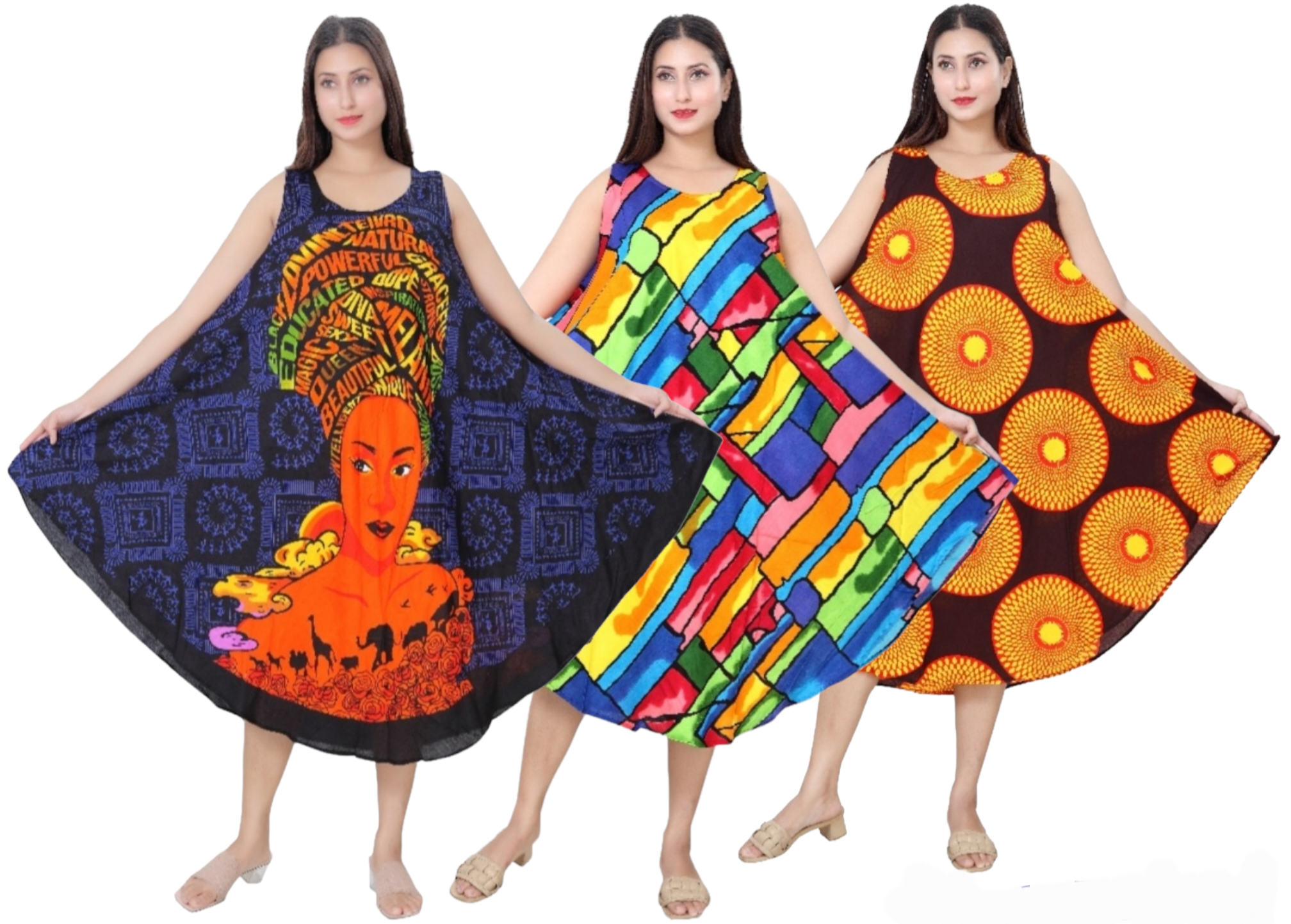 Umbrella Dress/Ethnic Sun Dress