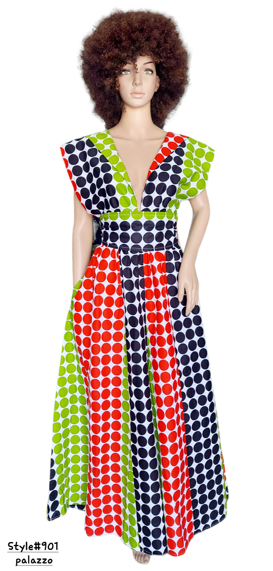 Infinity Palazzo / Romper / Jumpsuit- 901 Multi Polkadot