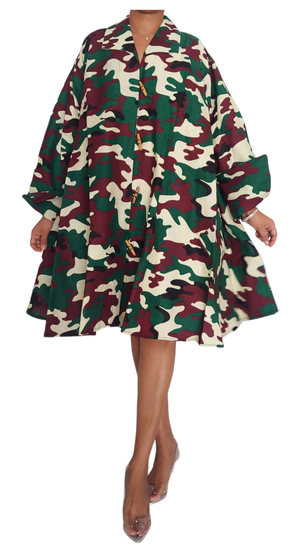 243- Short  Dress / Blouse - Camouflage