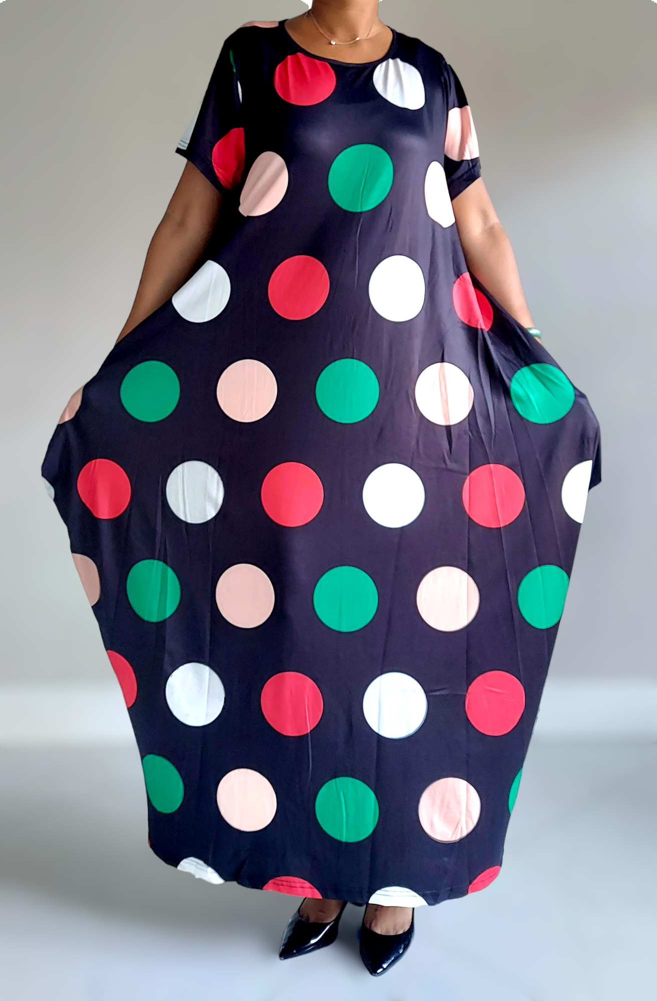 Bubble  Dress/Multi Color /Polkadot