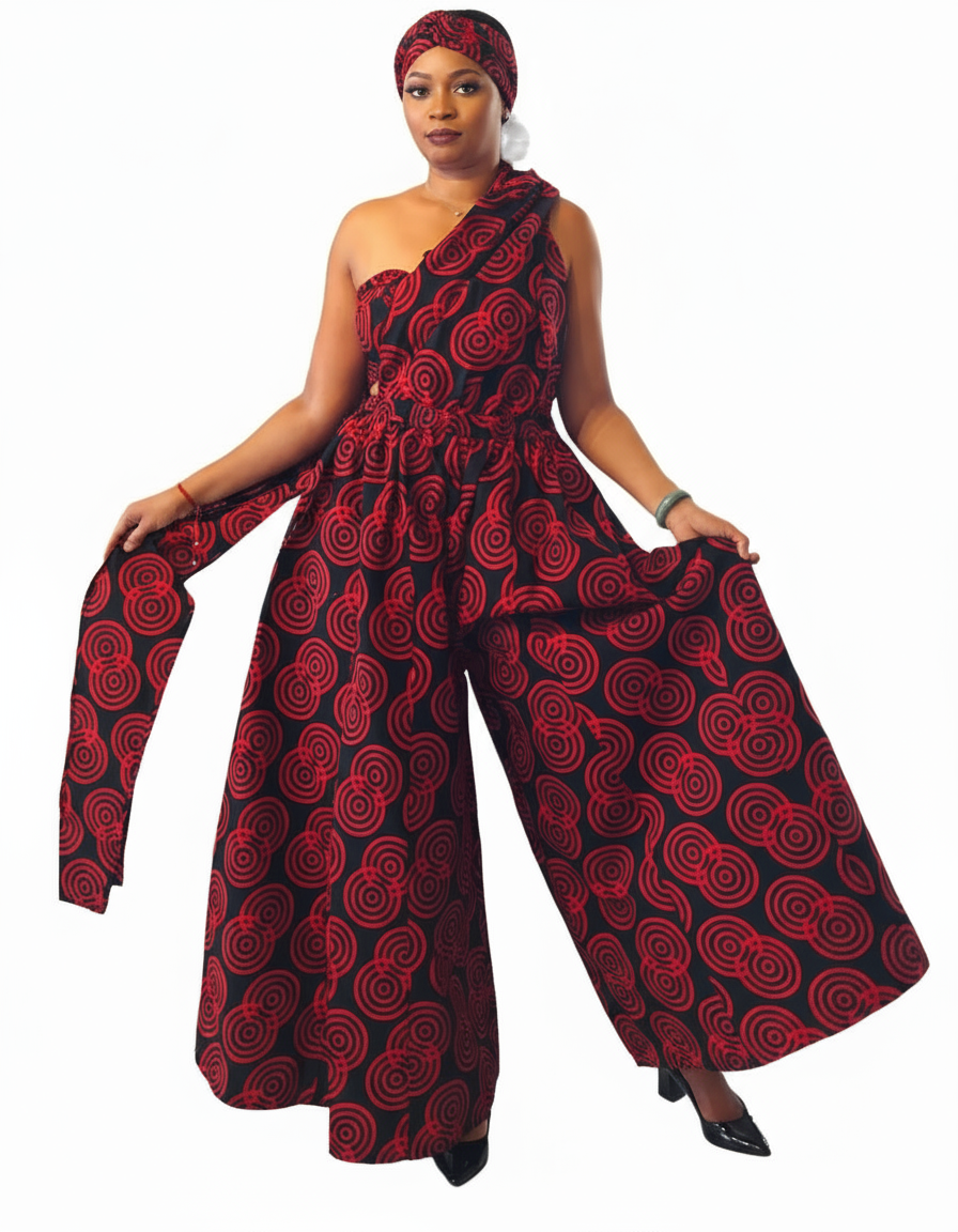 Infinity Palazzo / Romper / Jumpsuit - 901 Red