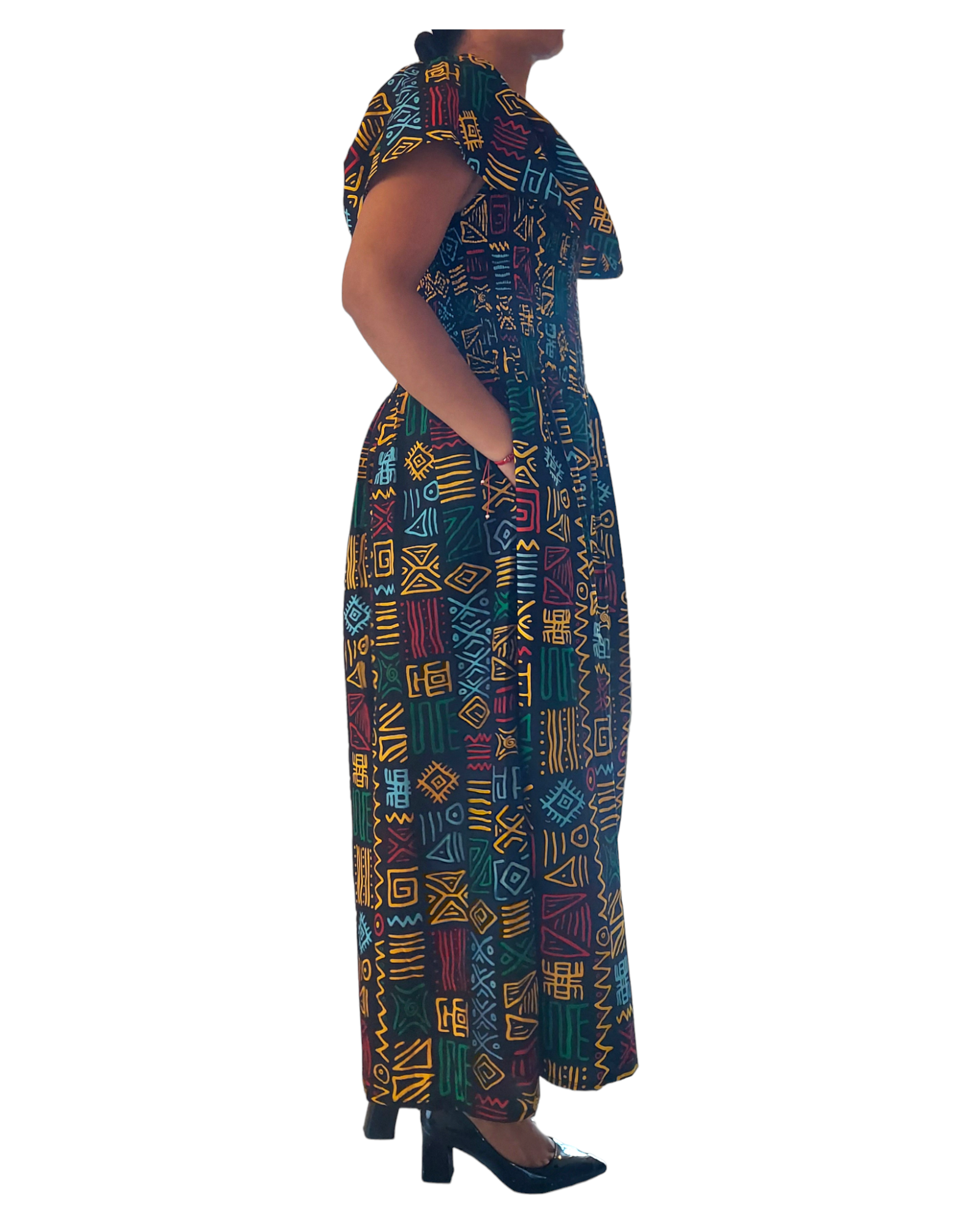 3014L Long Tube Maxi Dress- Rasta